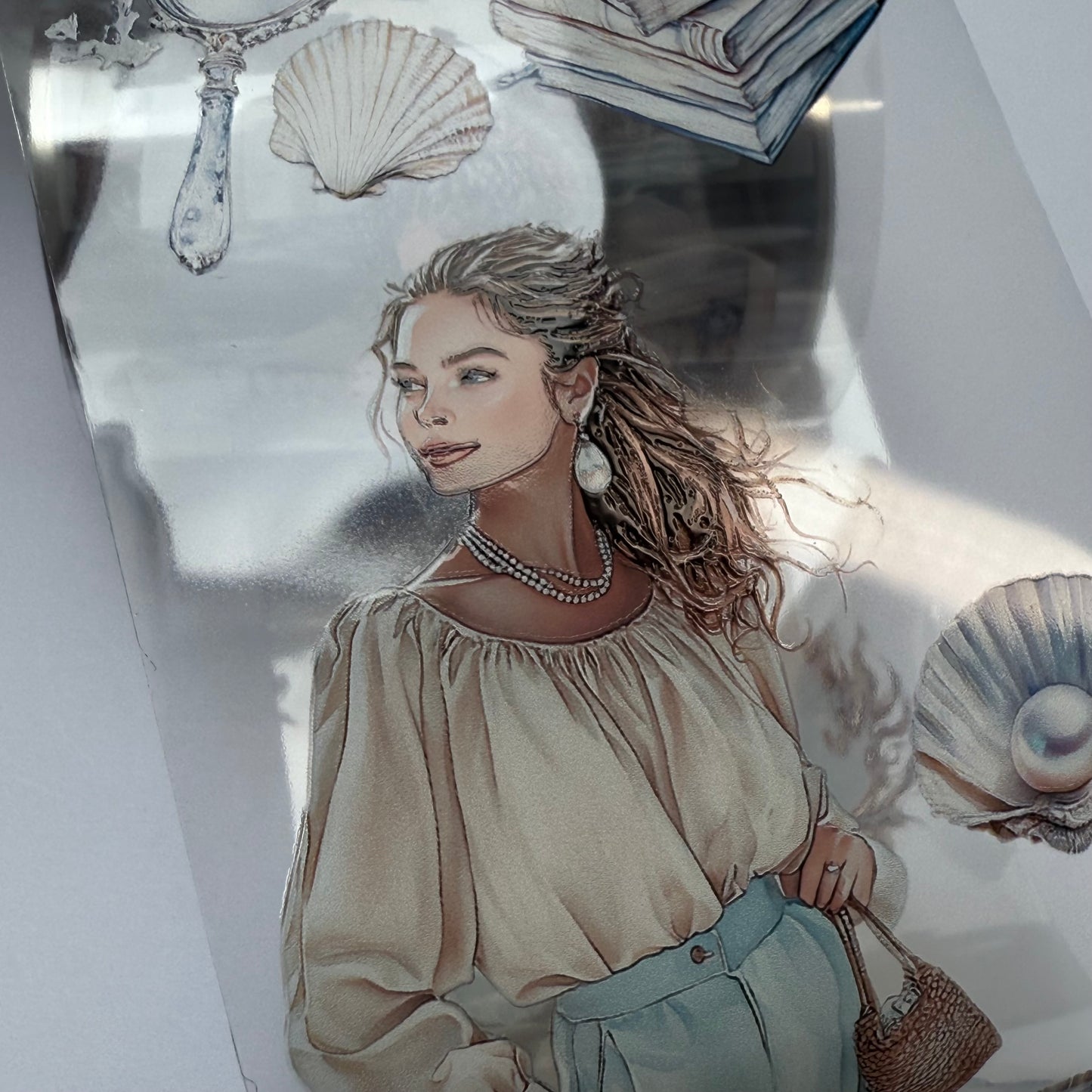 PET 3D raised Dreamy sea tape,one roll fashion, junk journal, scrapbooking,bullet journal, card making.