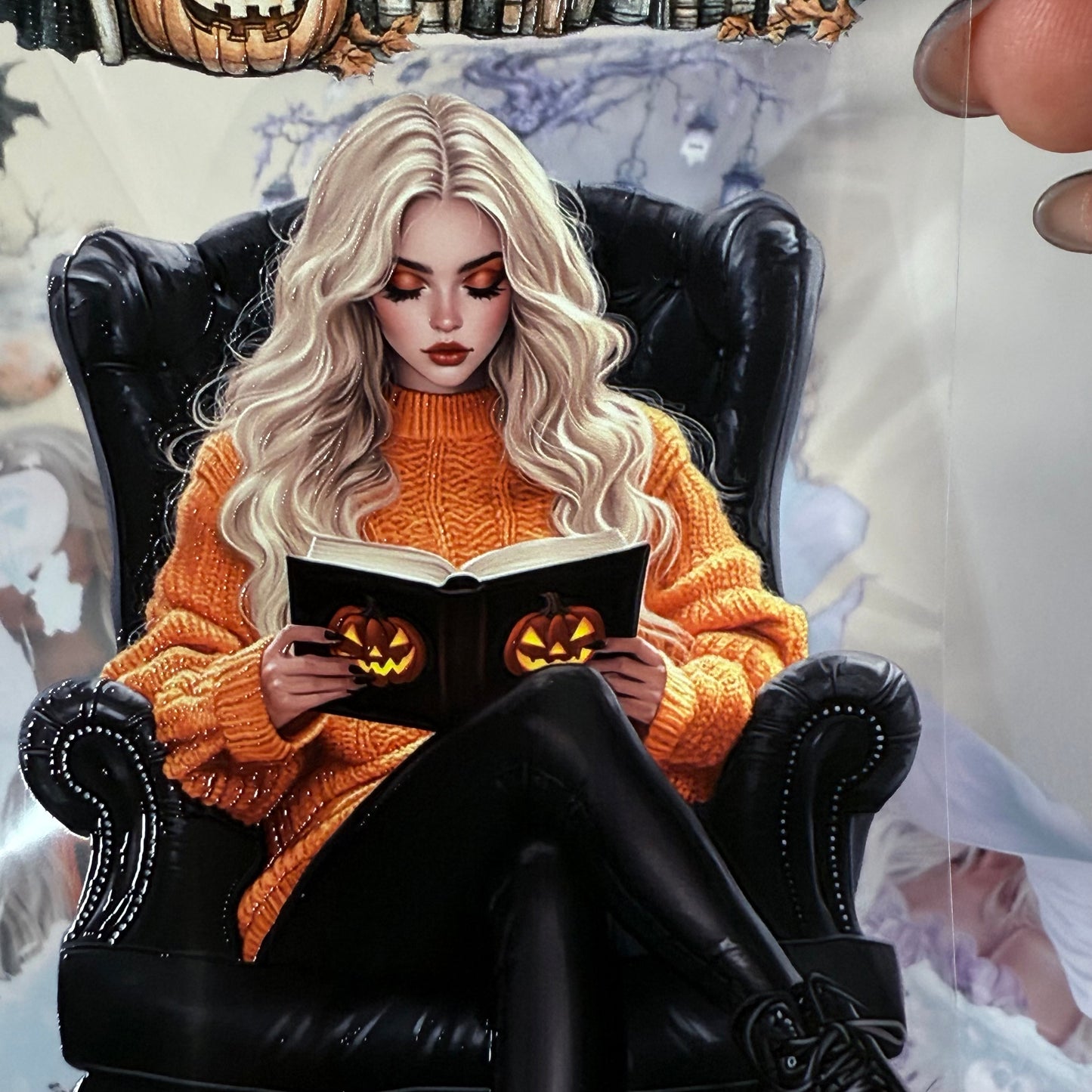 PET 3D raised Halloween Planner and Lavender Spooky tape,one roll fashion, junk journal, scrapbooking,bullet journal, card making.