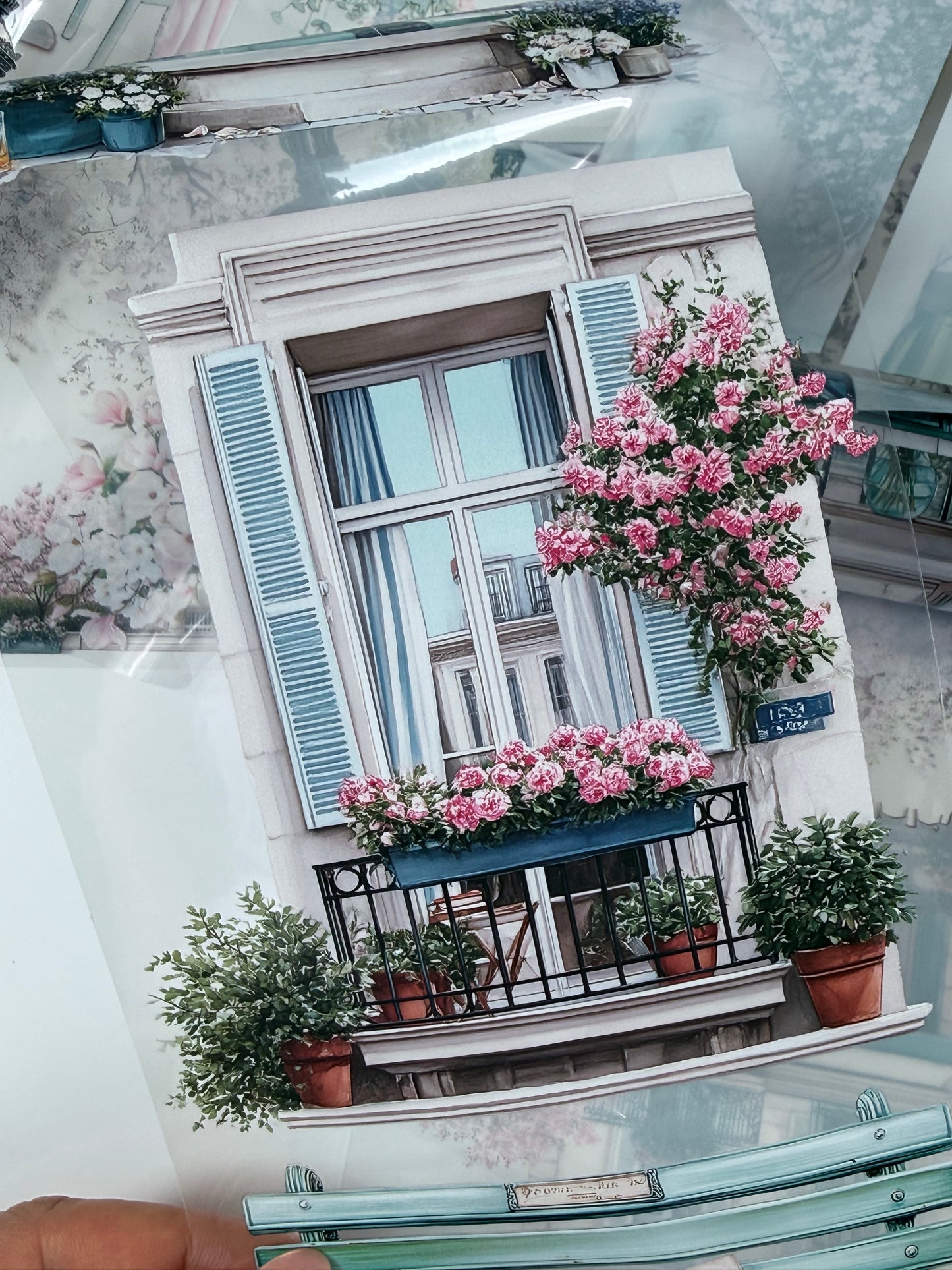 PET 3D raised Romantic Landscape tape