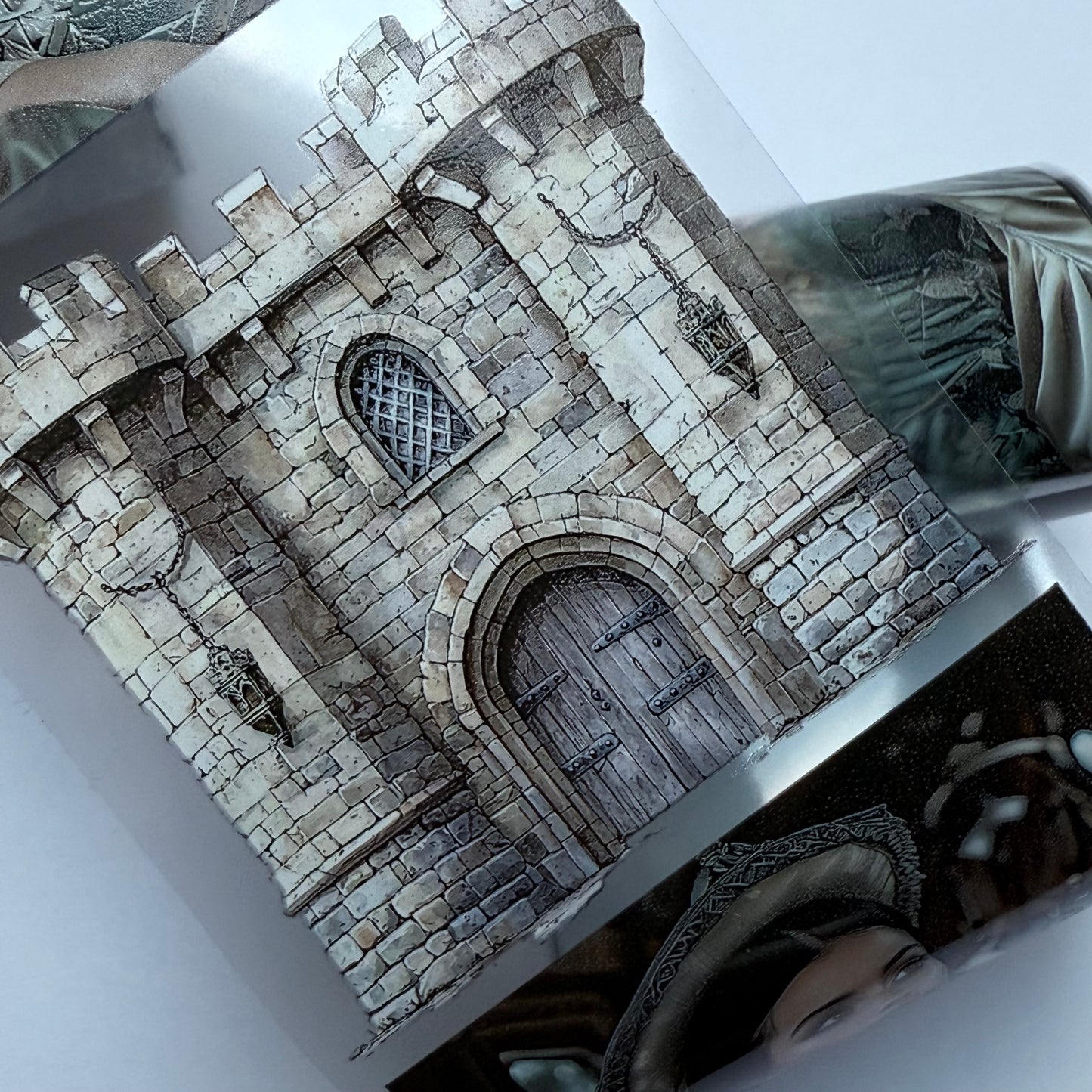 PET 3D raised Medieval carriage and Reading tape,one roll fashion, junk journal, scrapbooking,bullet journal, card making.