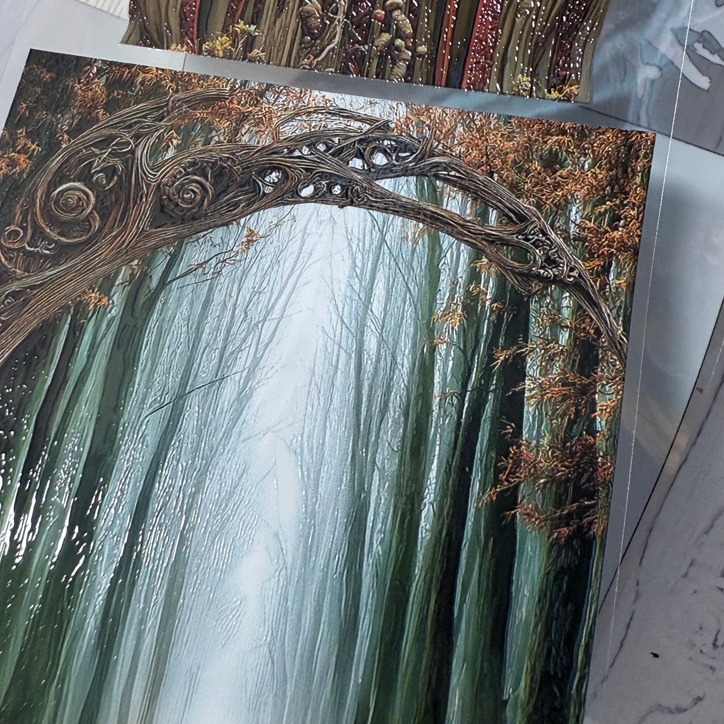 PET 3D raised Autumn Girl and Shaman2 tape,one roll fashion, junk journal, scrapbooking,bullet journal, card making.