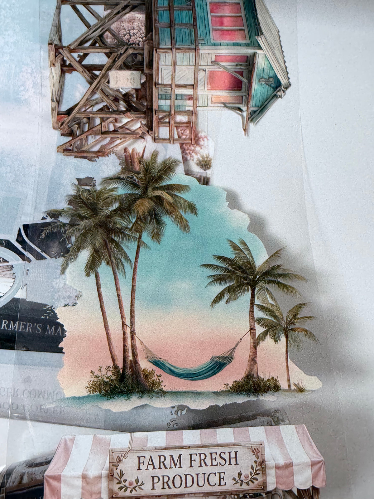 PET 3D raised Summer 3 Landscape tape
