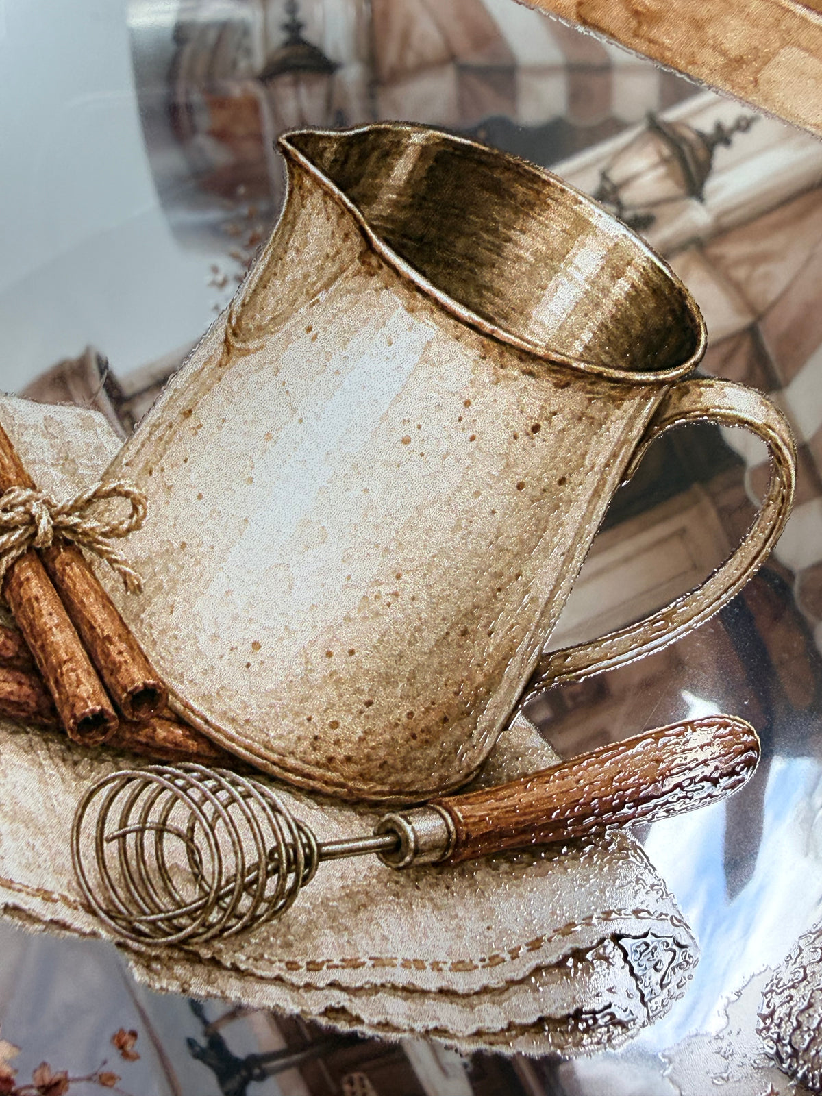 Mocha Landscape PET 3D raised tape.