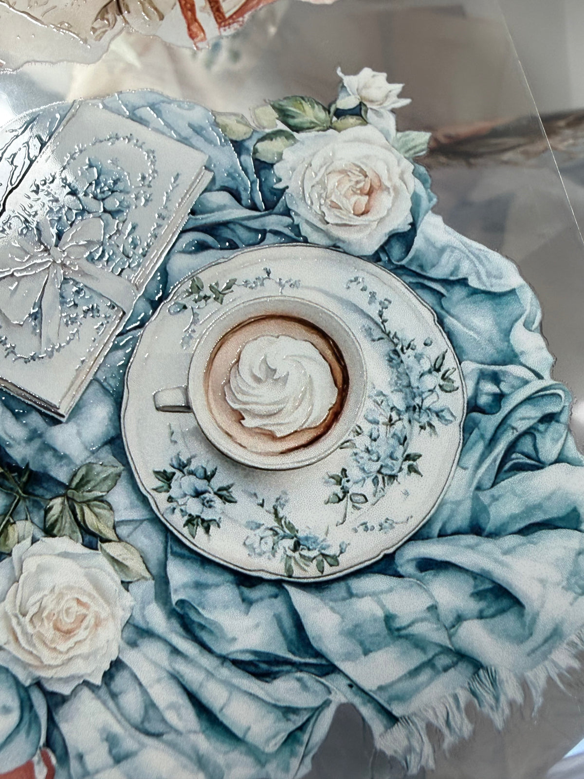 Peony Morning PET 3D raised tape