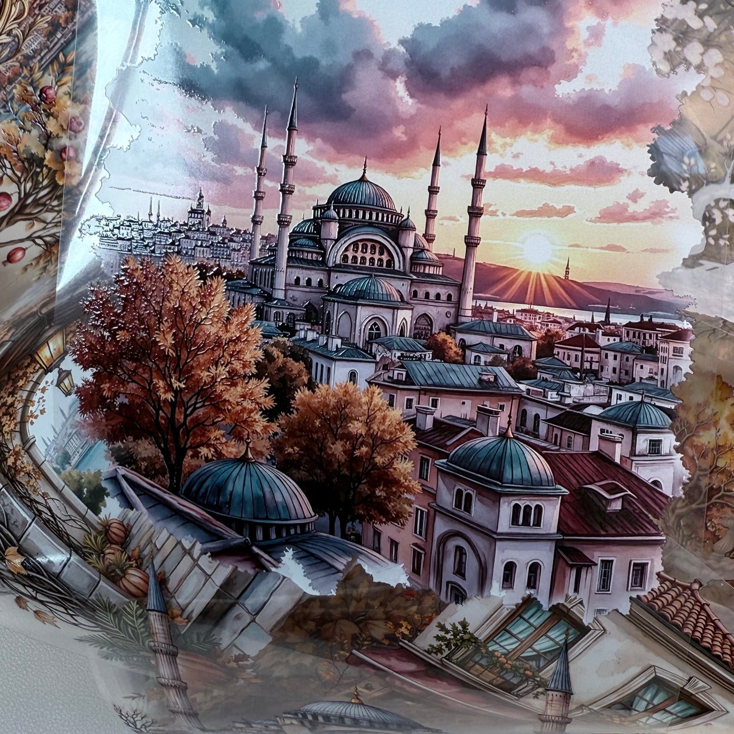 PET 3D raised Landscape6 tape,one roll fashion, junk journal, scrapbooking,bullet journal, card making.