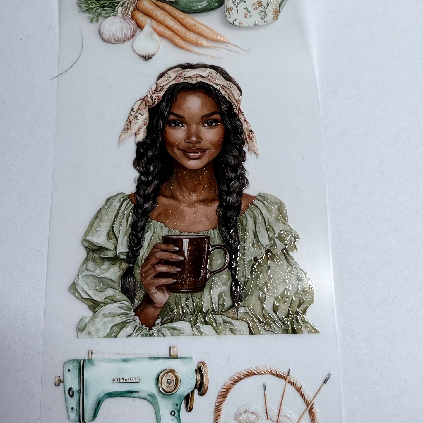 PET 3D raised sporty spring and cottage soul tape,one roll fashion, junk journal, scrapbooking,bullet journal, card making.