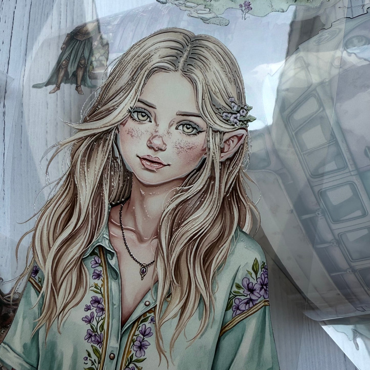 PET 3D raised Bohemian Endevoirs and Alchemy Elixirs tape,one roll fashion, junk journal, scrapbooking,bullet journal, card making.