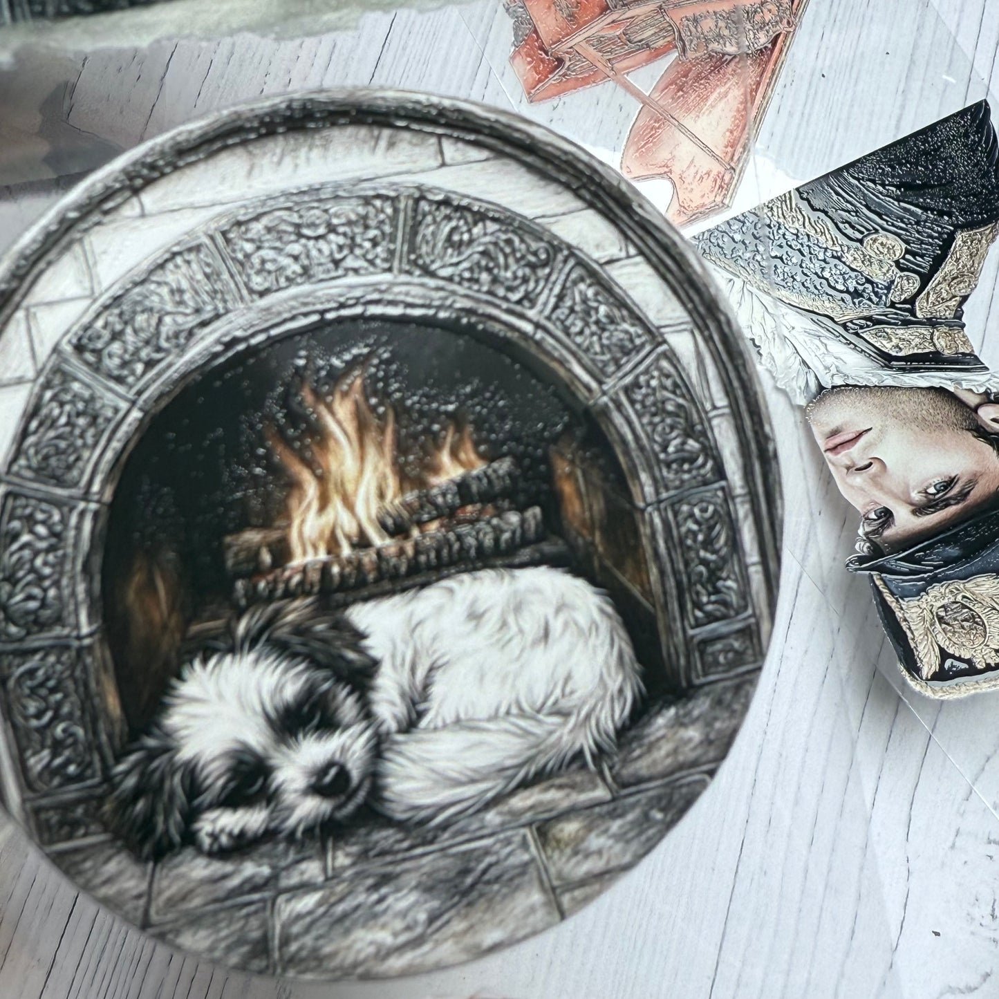 PET 3D raised Persuasion and Wuthering Height tape,one roll fashion, junk journal, scrapbooking,bullet journal, card making.