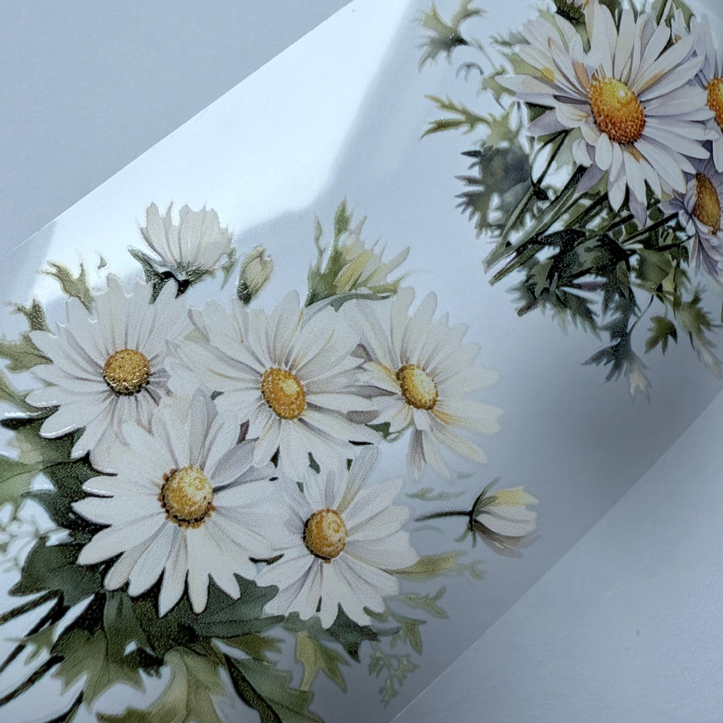 PET 3D raised flowers tape,one roll fashion, junk journal, scrapbooking,bullet journal, card making.