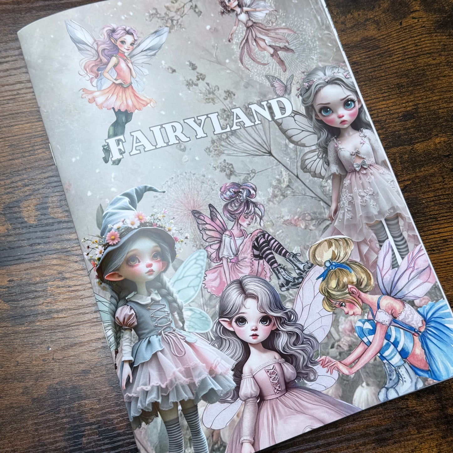 Journal fo scrapook, Fairyland , paper magazin, junk journal, scrapbooking,bullet journal, card making.