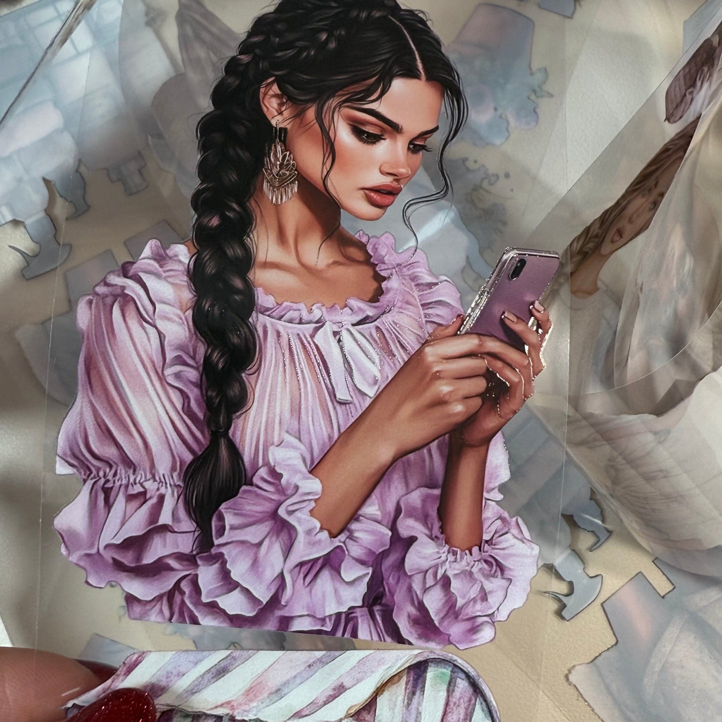 PET 3D raised Laundry day and Sunny pansies ape,one roll fashion, junk journal, scrapbooking,bullet journal, card making.