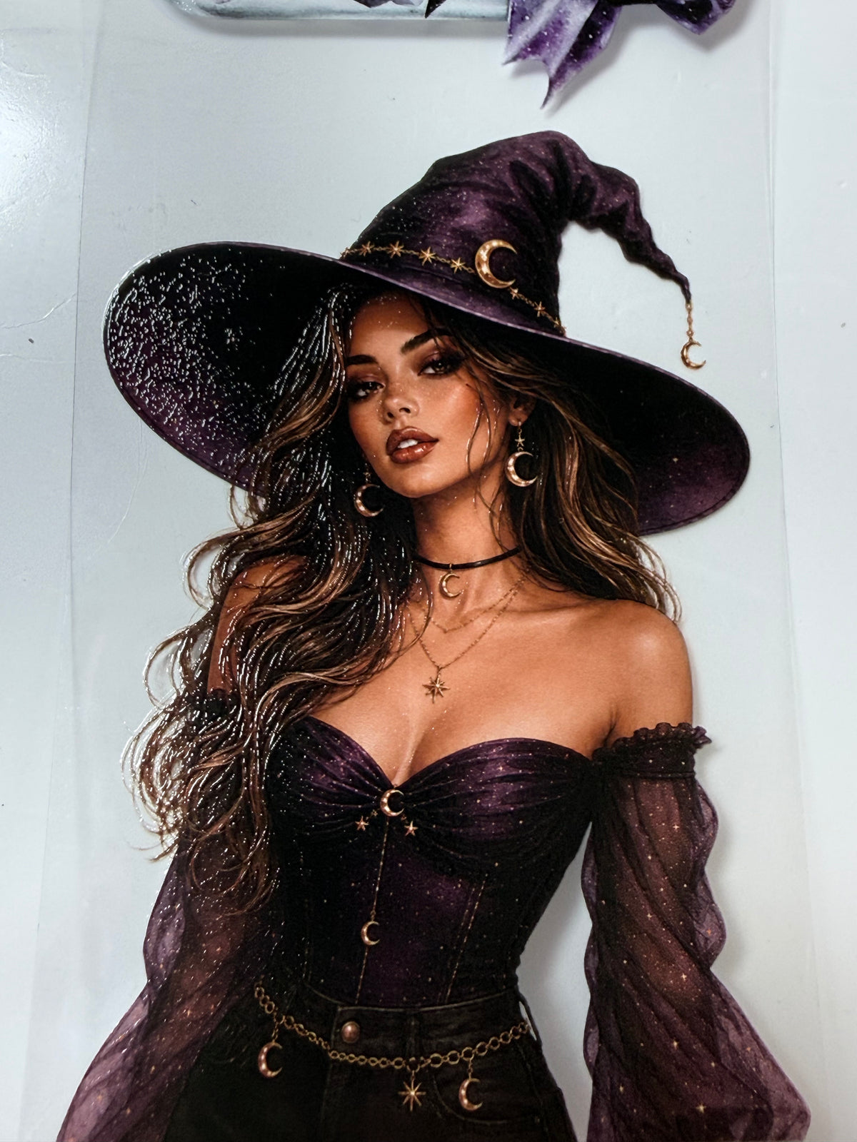 Amethyst Witch and Blush Ballerina PET 3D raised tape
