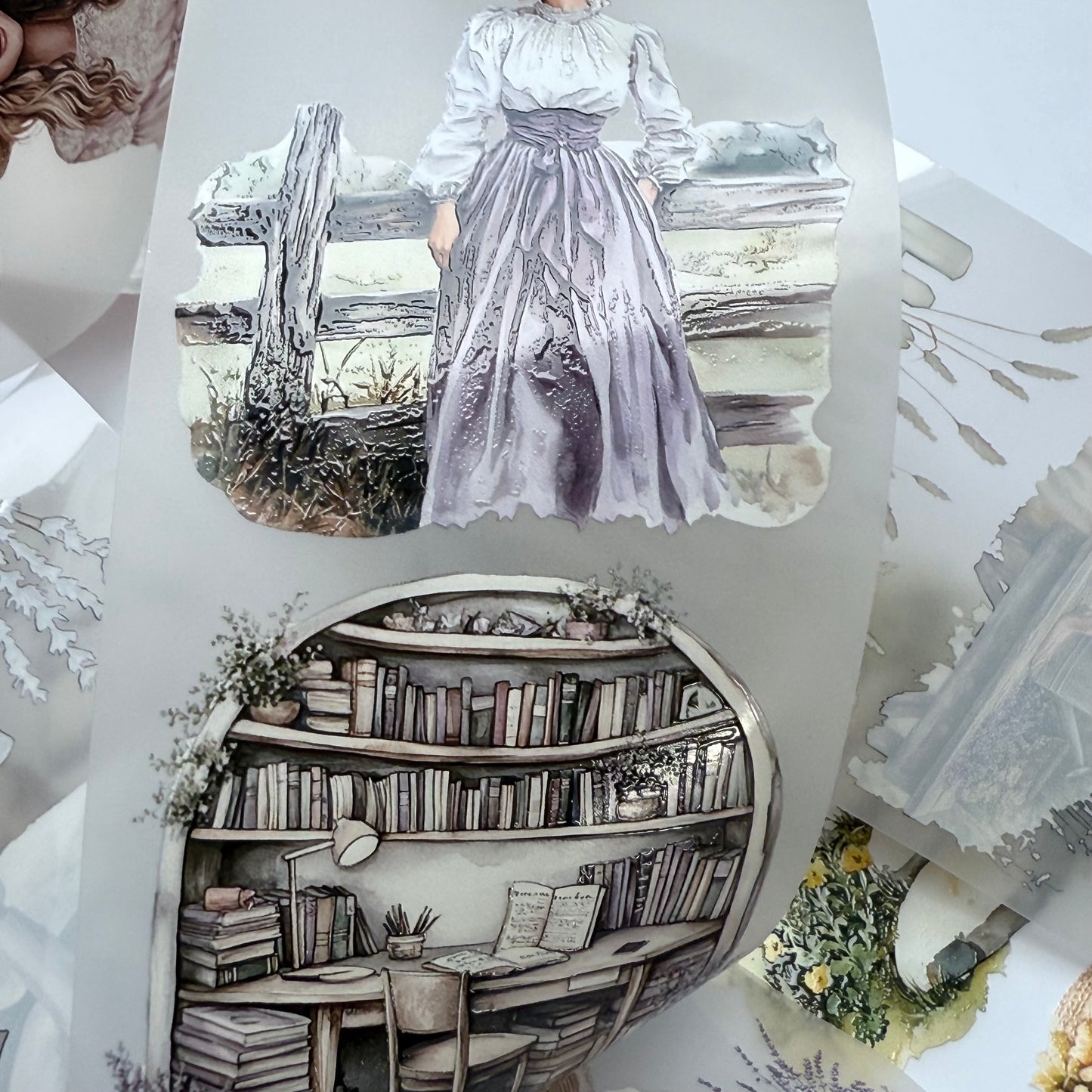 PET 3D raised tape 3 color home cottage tape,one roll fashion, junk journal, scrapbooking,bullet journal, card making.