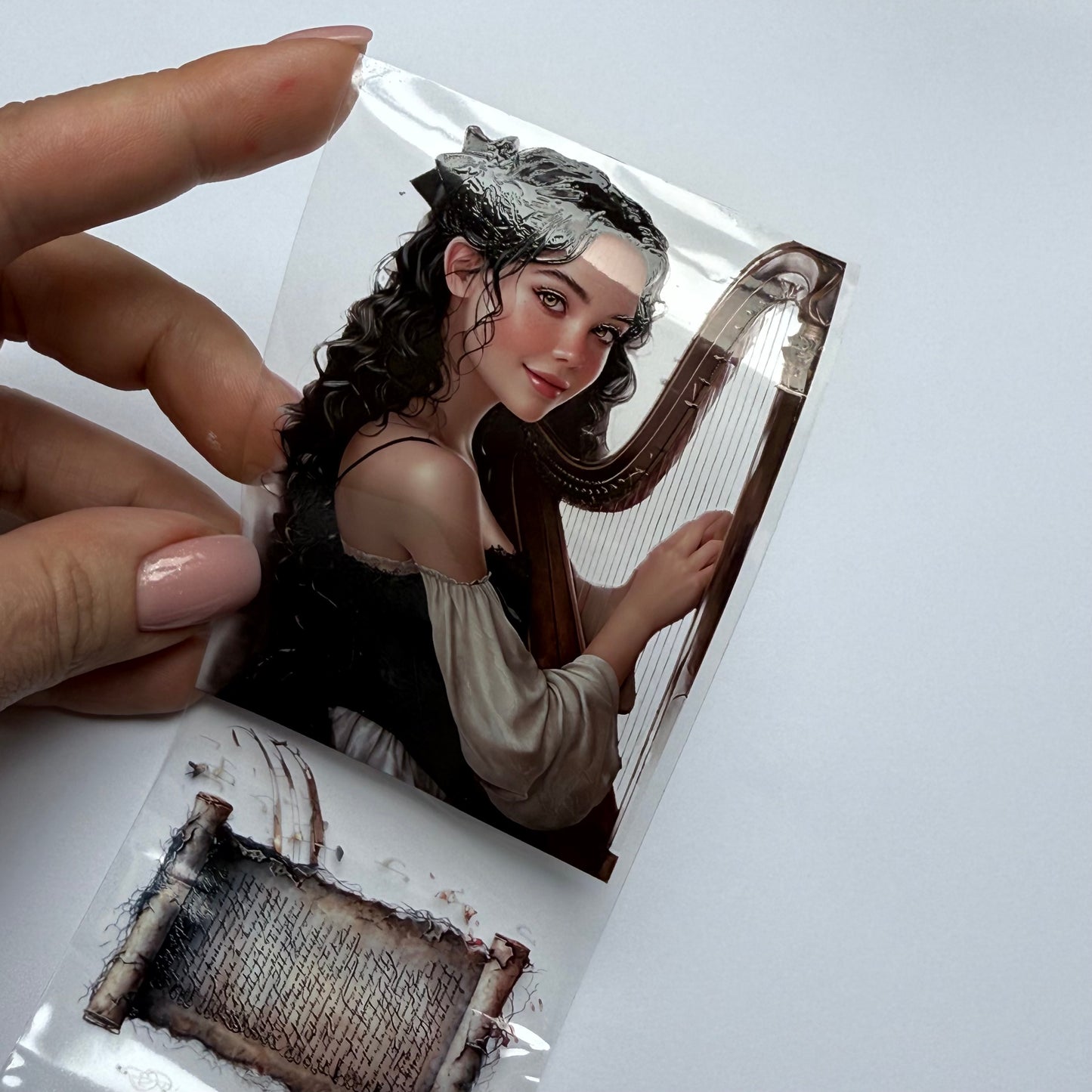 PET 3D raised She is an musician, She is an tailor tape,one roll fashion, junk journal, scrapbooking,bullet journal, card making.