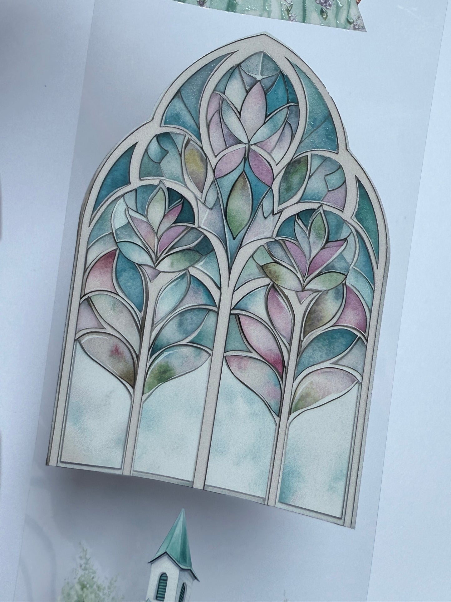PET 3D raised Gentle spring and Hillside Blooms tape,one roll fashion, junk journal, scrapbooking,bullet journal, card making.