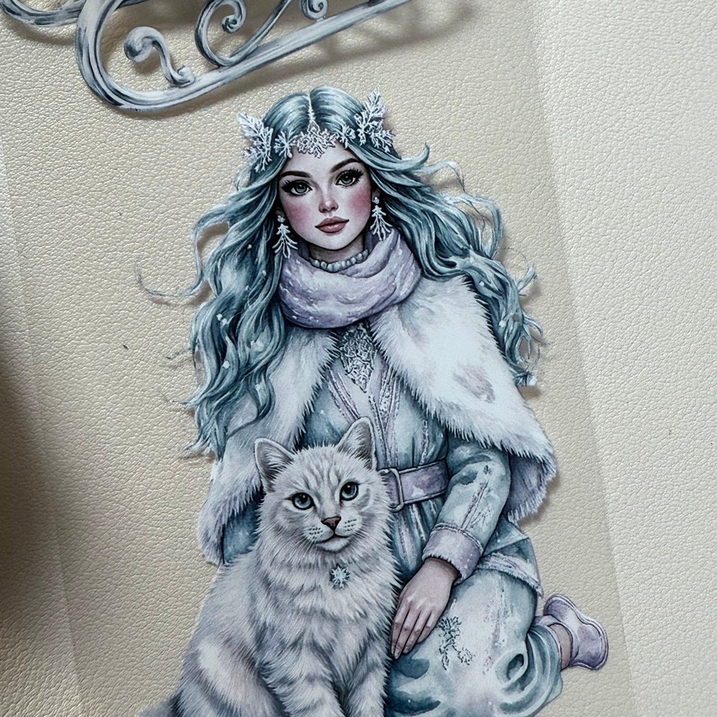 PET 3D raised Magical Apothecary in Winter and Winter Fairytale tape,one roll fashion, junk journal, scrapbooking,bullet journal, card making.