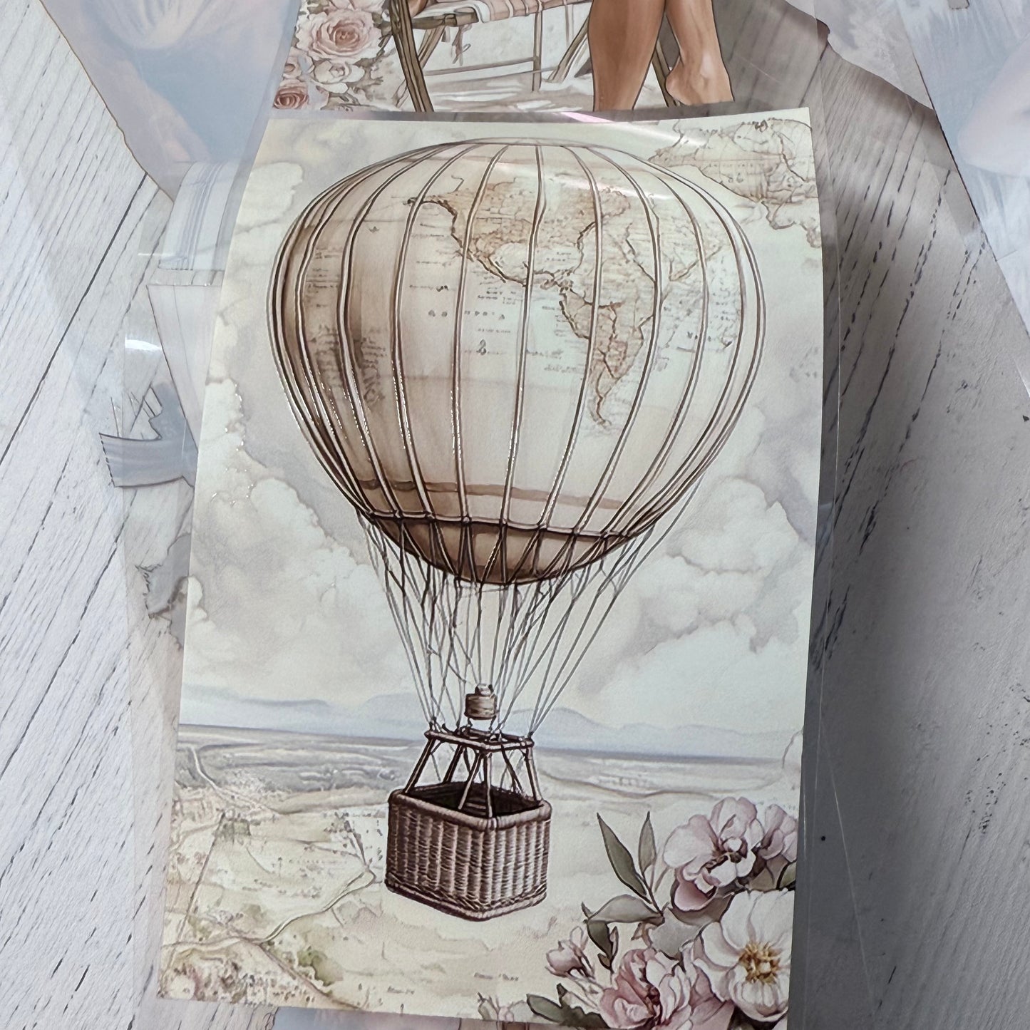 PET 3D raised Medieval pregnancy and Travel tape,one roll fashion, junk journal, scrapbooking,bullet journal, card making.