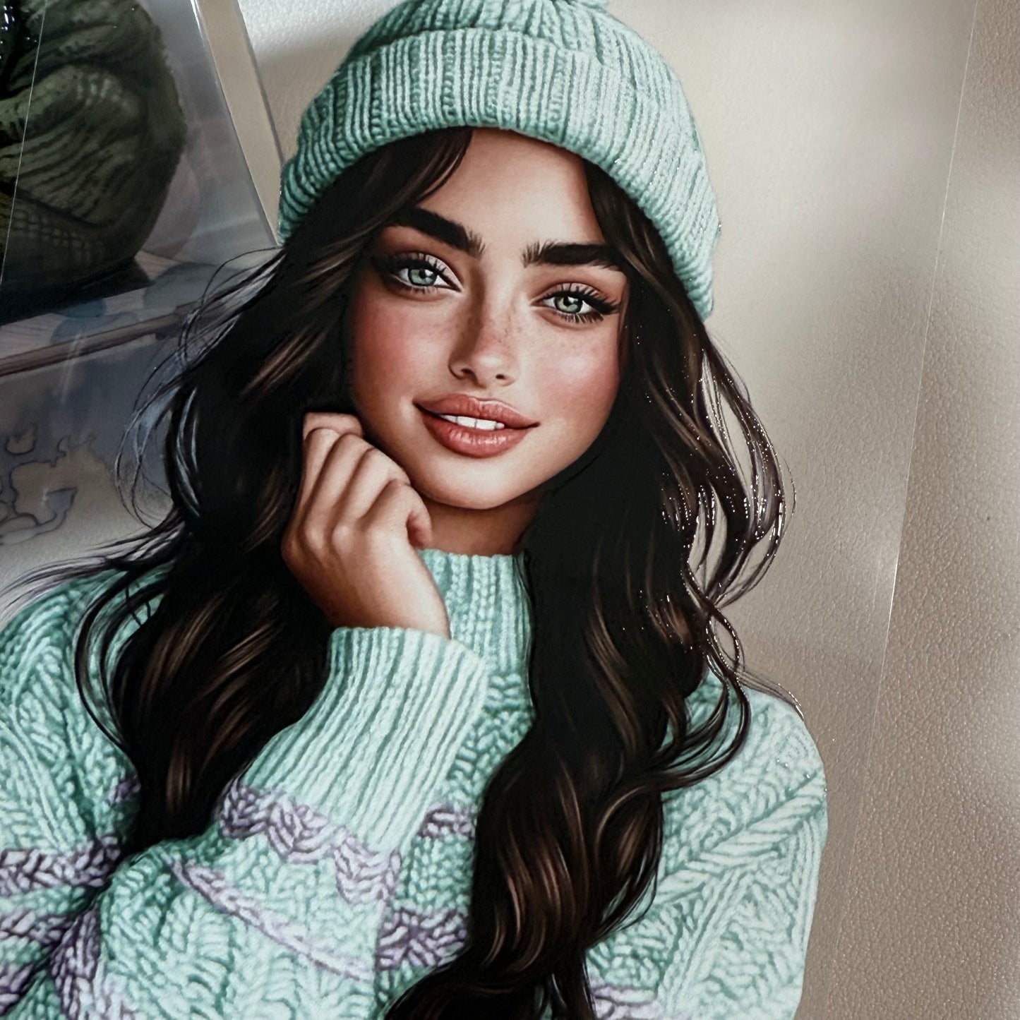 PET 3D raised Winter Evening and Winter Frost tape,one roll fashion, junk journal, scrapbooking,bullet journal, card making.