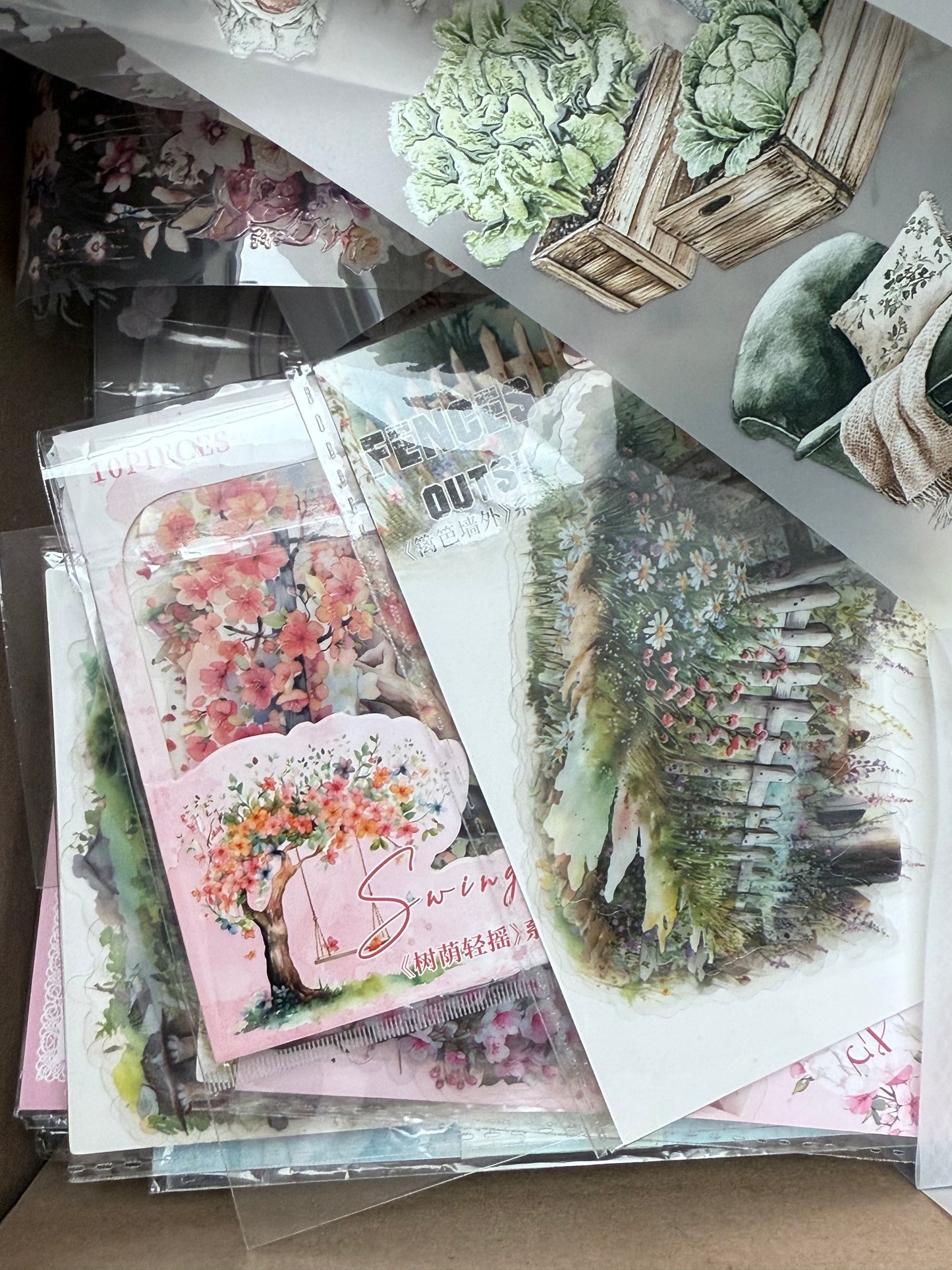 SURPRISE Sticker and Washi tape box for scrapbook, LOVE Edition gift box junk journal, scrapbooking, bullet journal, planners,card making, wedding