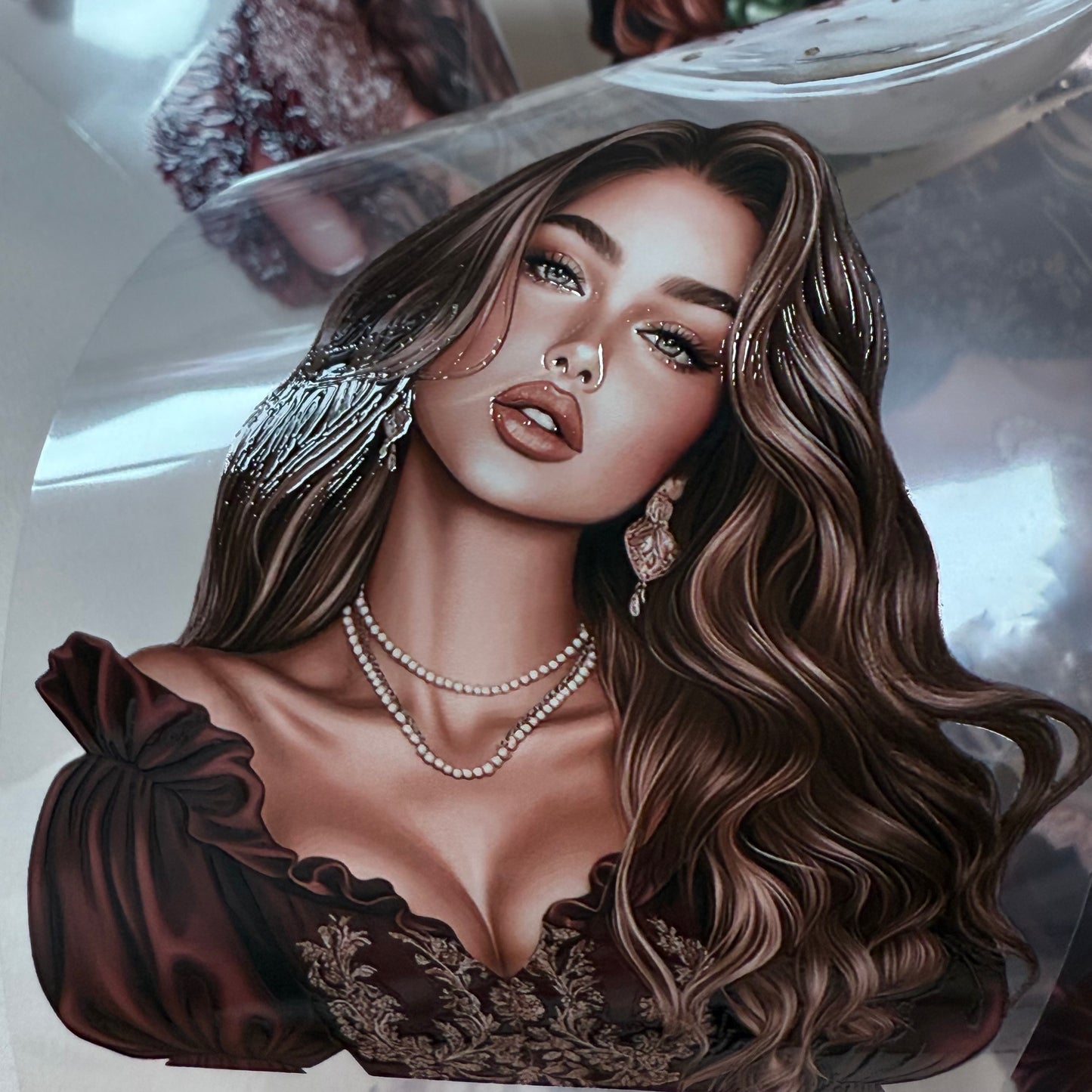 PET 3D raised Midnight Mistletoe and Holiday Magic tape,one roll fashion, junk journal, scrapbooking,bullet journal, card making.