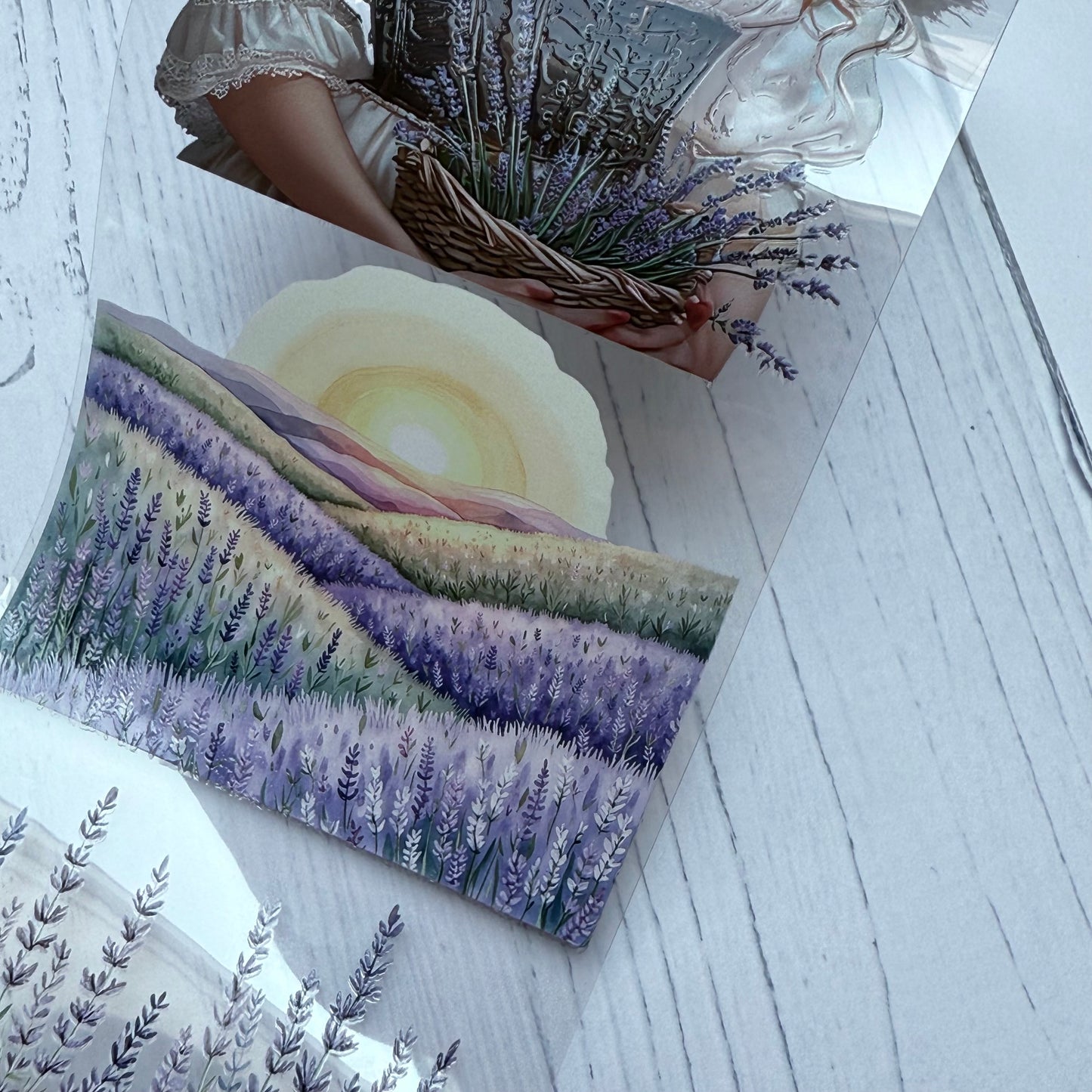 PET 3D raised Lavender Honey and Safari Expedition tape,one roll fashion, junk journal, scrapbooking,bullet journal, card making.