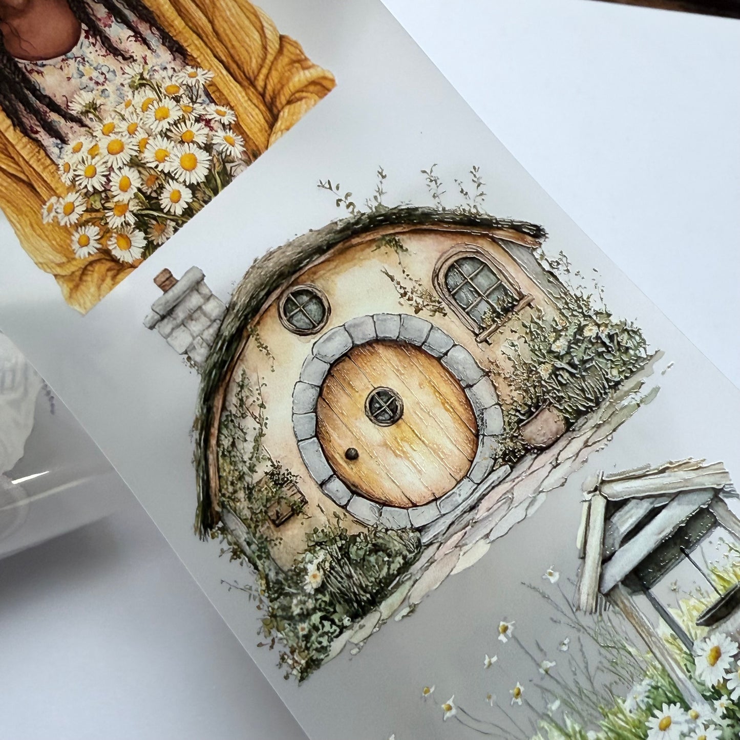 PET 3D raised tape 3 color home cottage tape,one roll fashion, junk journal, scrapbooking,bullet journal, card making.
