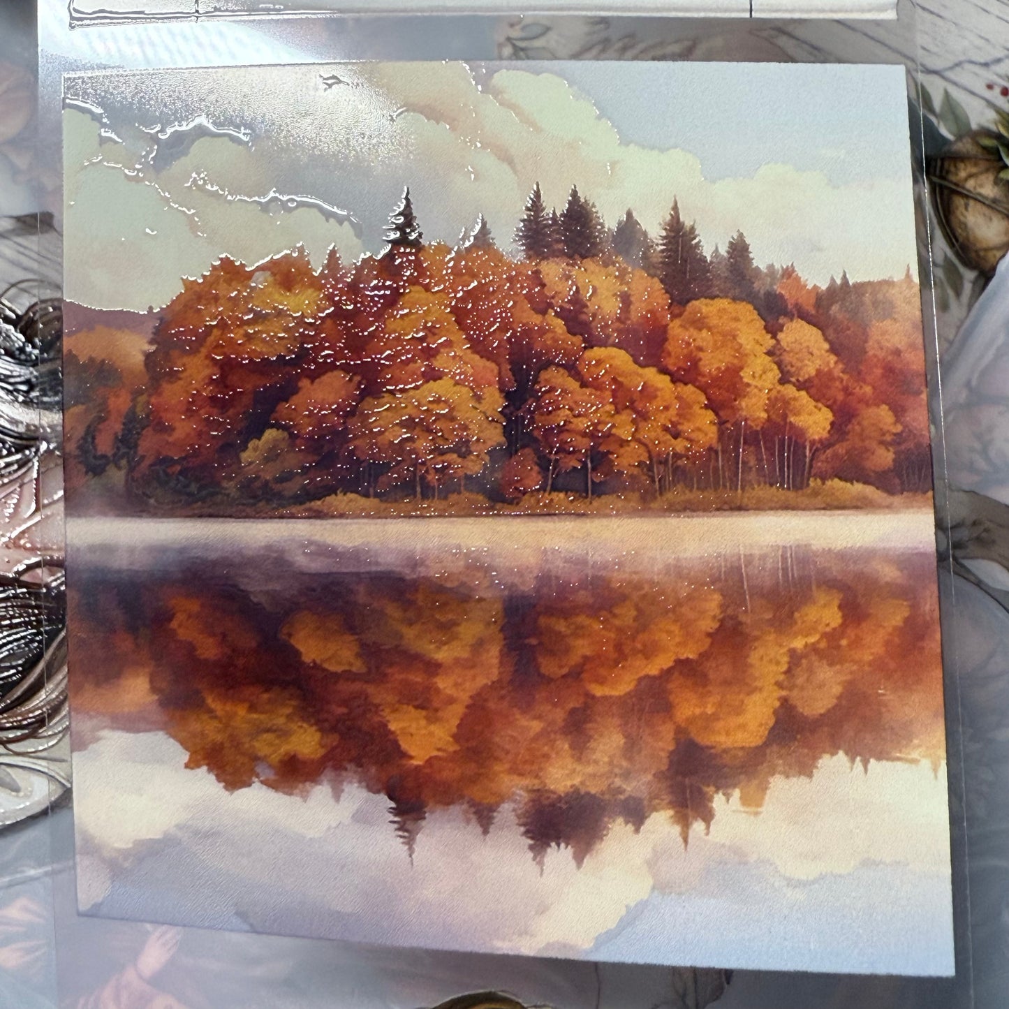 PET 3D raised Autumn magic witchery and Fall van life tape,one roll fashion, junk journal, scrapbooking,bullet journal, card making.
