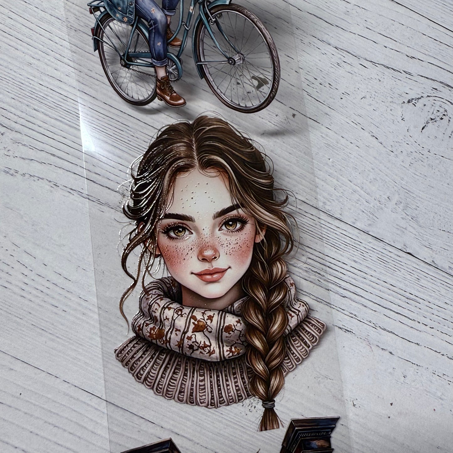 PET 3D raised Amsterdam canal season and School of magic tape,one roll fashion, junk journal, scrapbooking,bullet journal, card making.