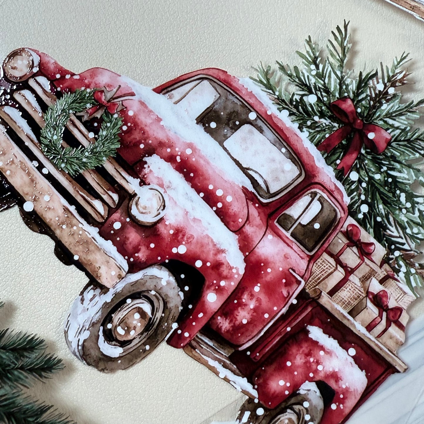 PET 3D raised Winter Landscape tape,one roll fashion, junk journal, scrapbooking,bullet journal, card making.