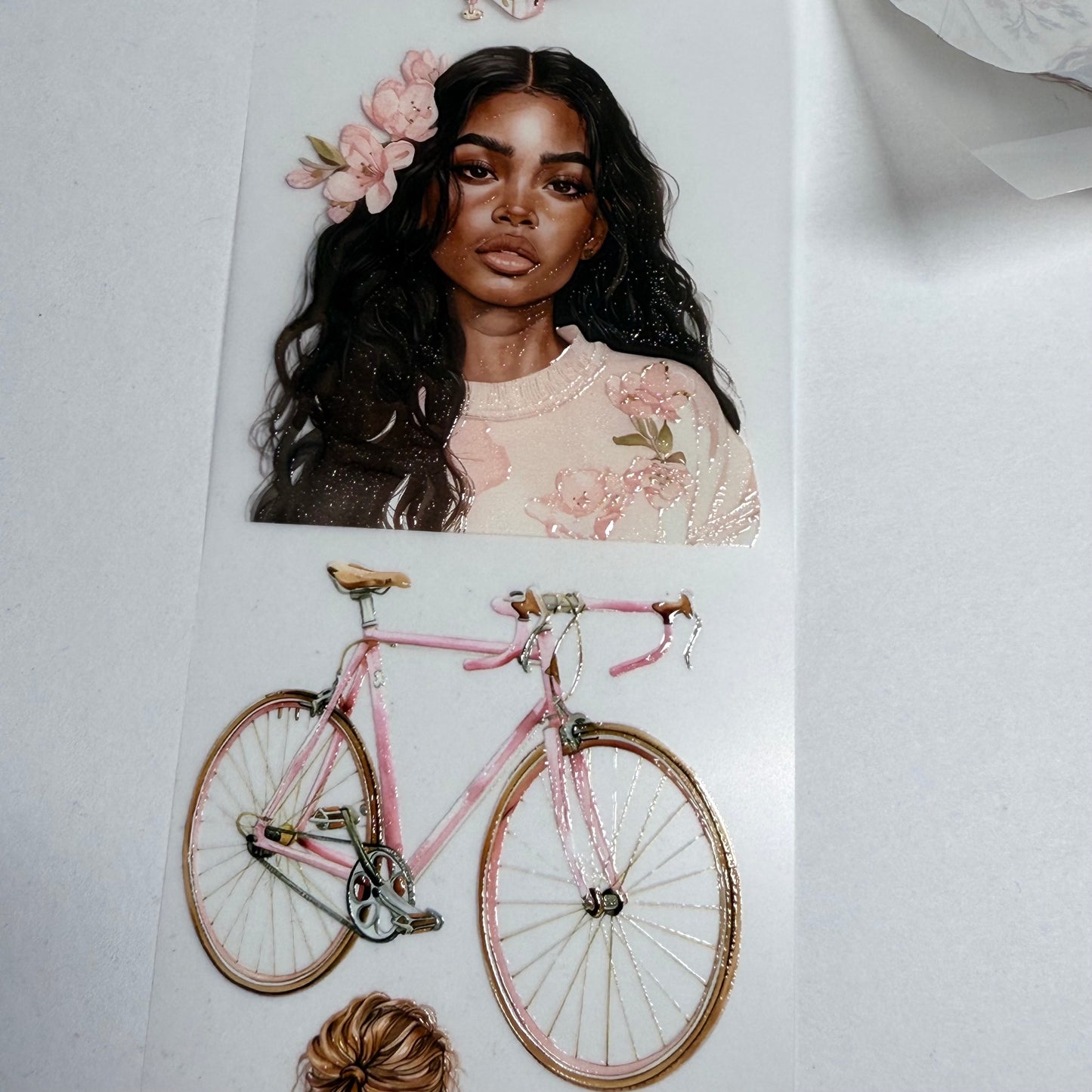 PET 3D raised sporty spring and cottage soul tape,one roll fashion, junk journal, scrapbooking,bullet journal, card making.