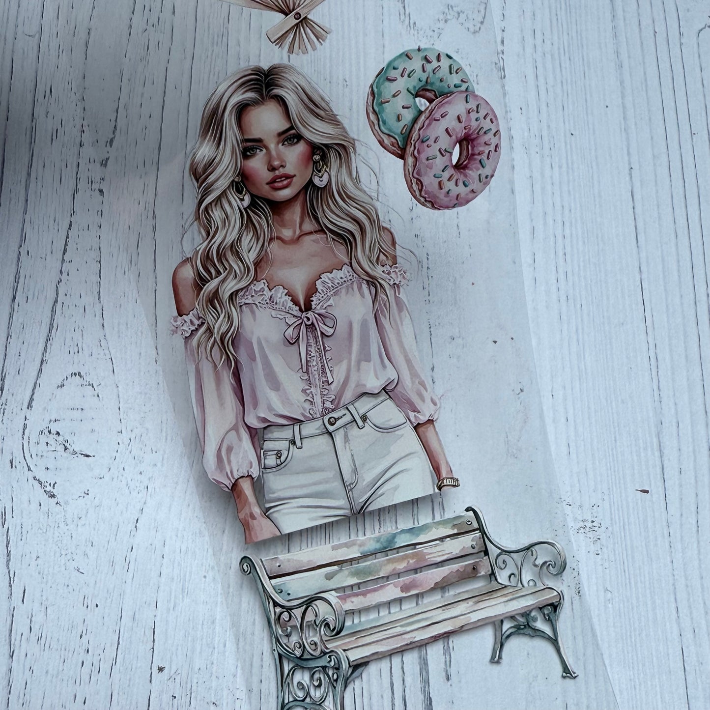PET 3D raised Moroccan Garden and Summer City tape,one roll fashion, junk journal, scrapbooking,bullet journal, card making.