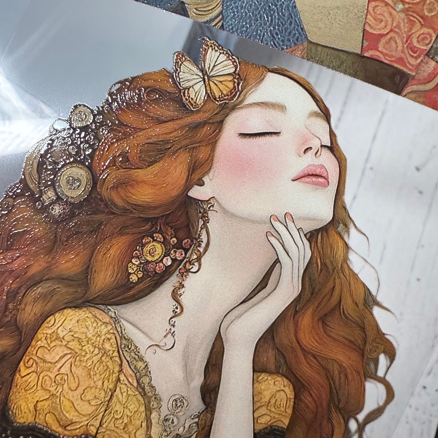 PET 3D raised Autumn Girl and Shaman2 tape,one roll fashion, junk journal, scrapbooking,bullet journal, card making.