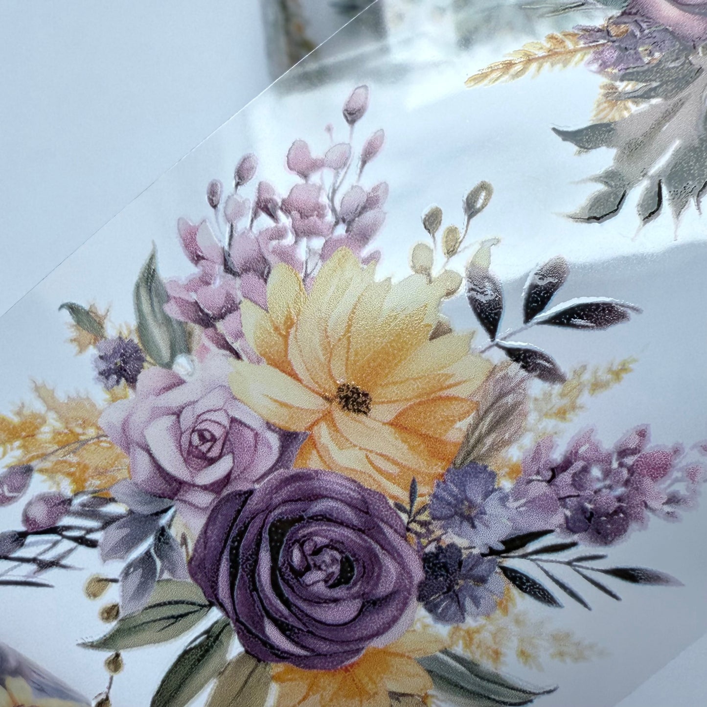 PET 3D raised flowers tape,one roll fashion, junk journal, scrapbooking,bullet journal, card making.