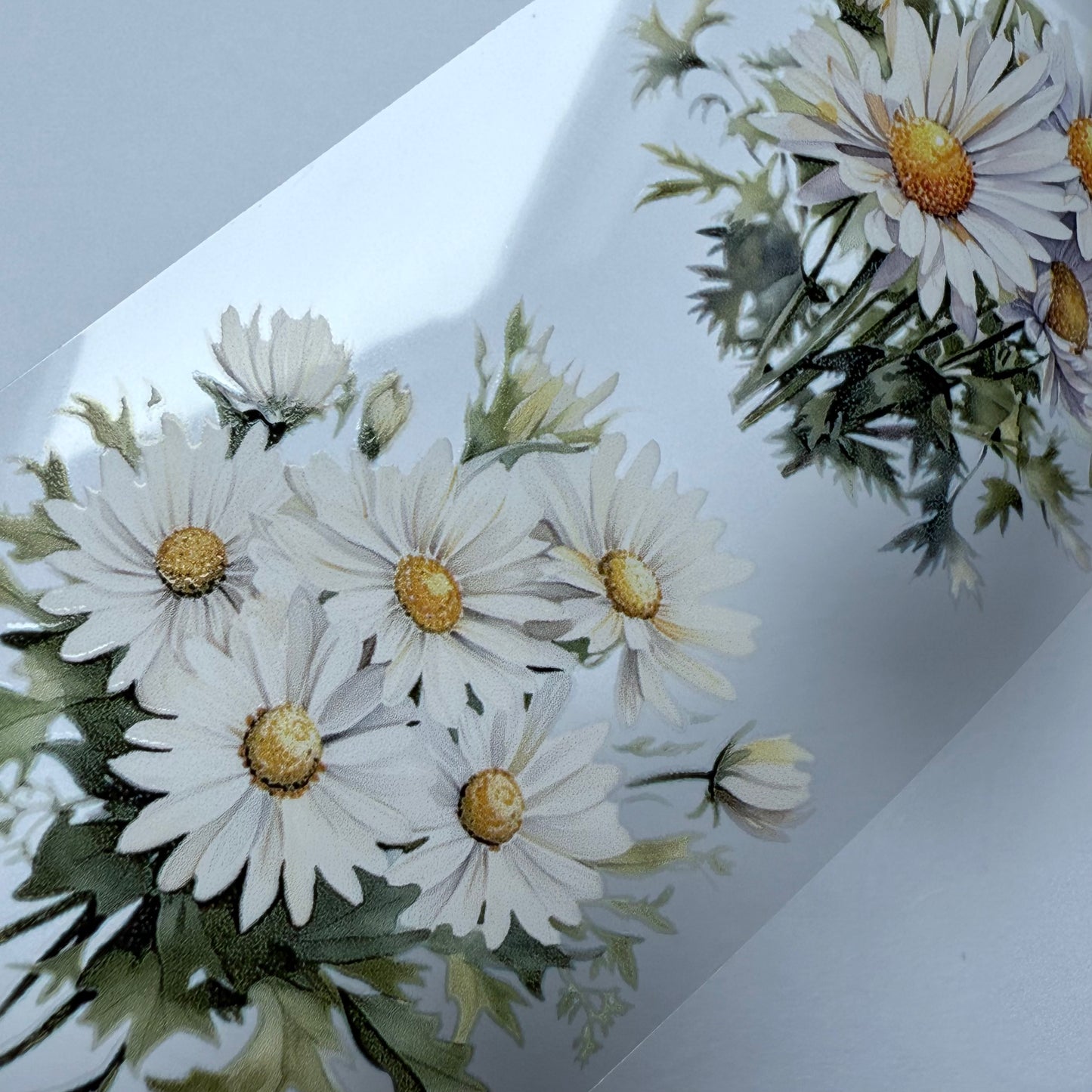 PET 3D raised flowers tape,one roll fashion, junk journal, scrapbooking,bullet journal, card making.