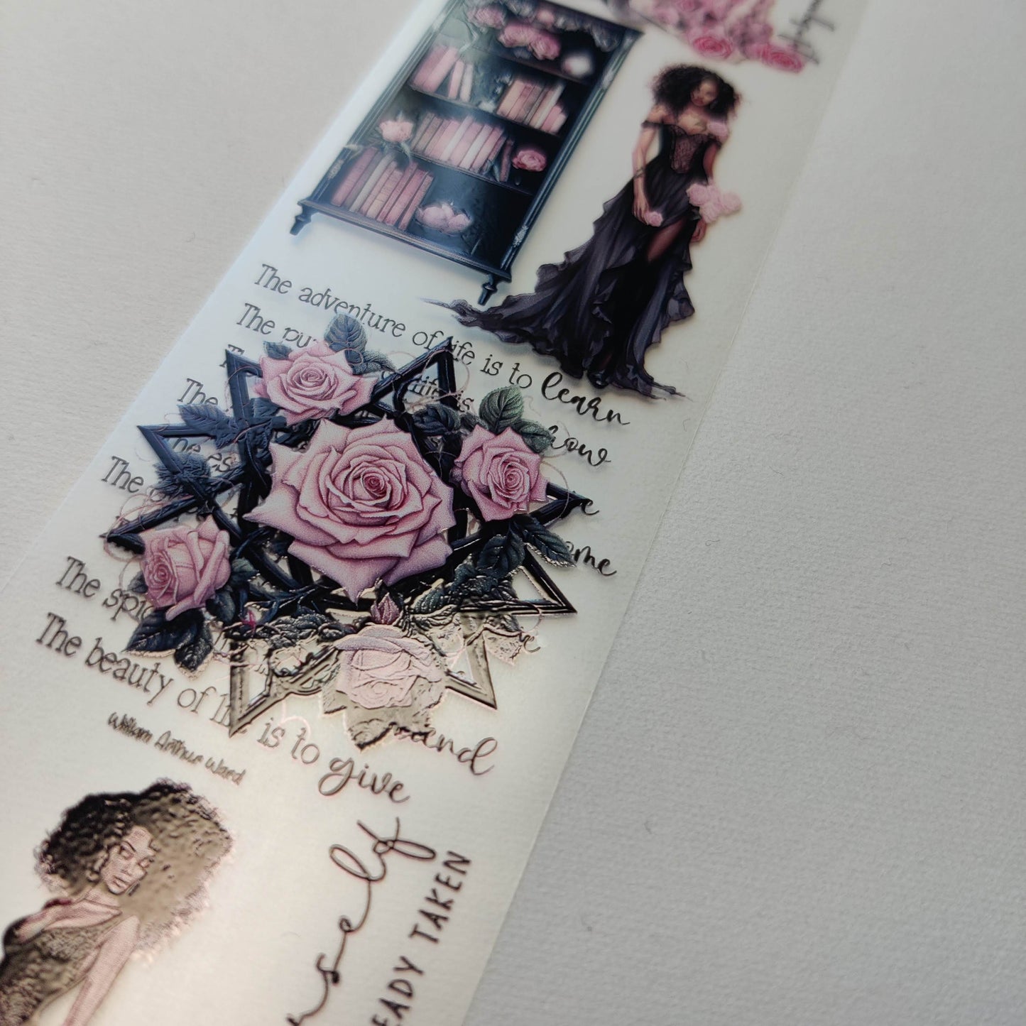 PET 3D rased tape the Witches roll tape, fashion journal one roll , junk journal, scrapbooking, planners, card making, paper crafts.