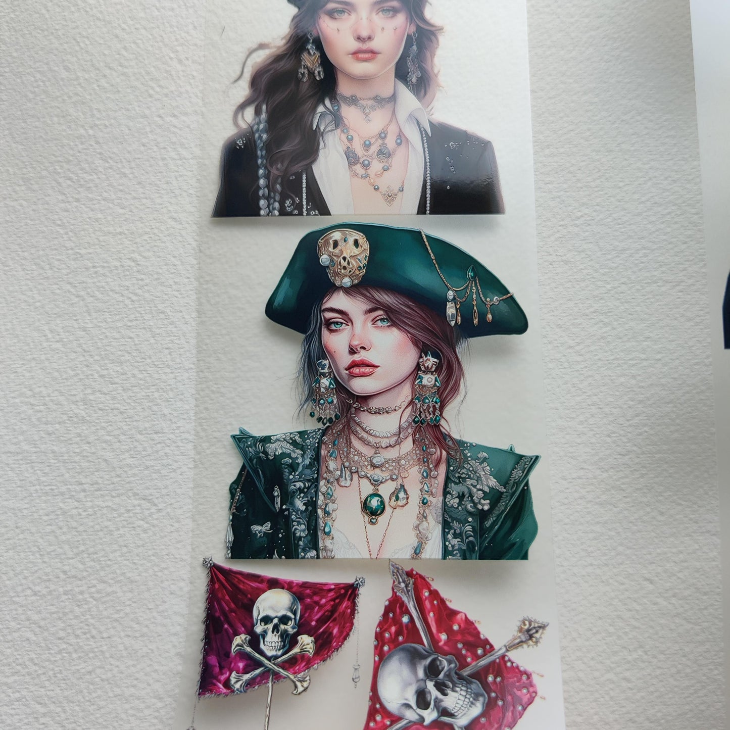 PET 3D raised tape fashion pirat tape,one roll vintage fashion, junk journal, scrapbooking,bullet journal, planners,card making,paper crafts