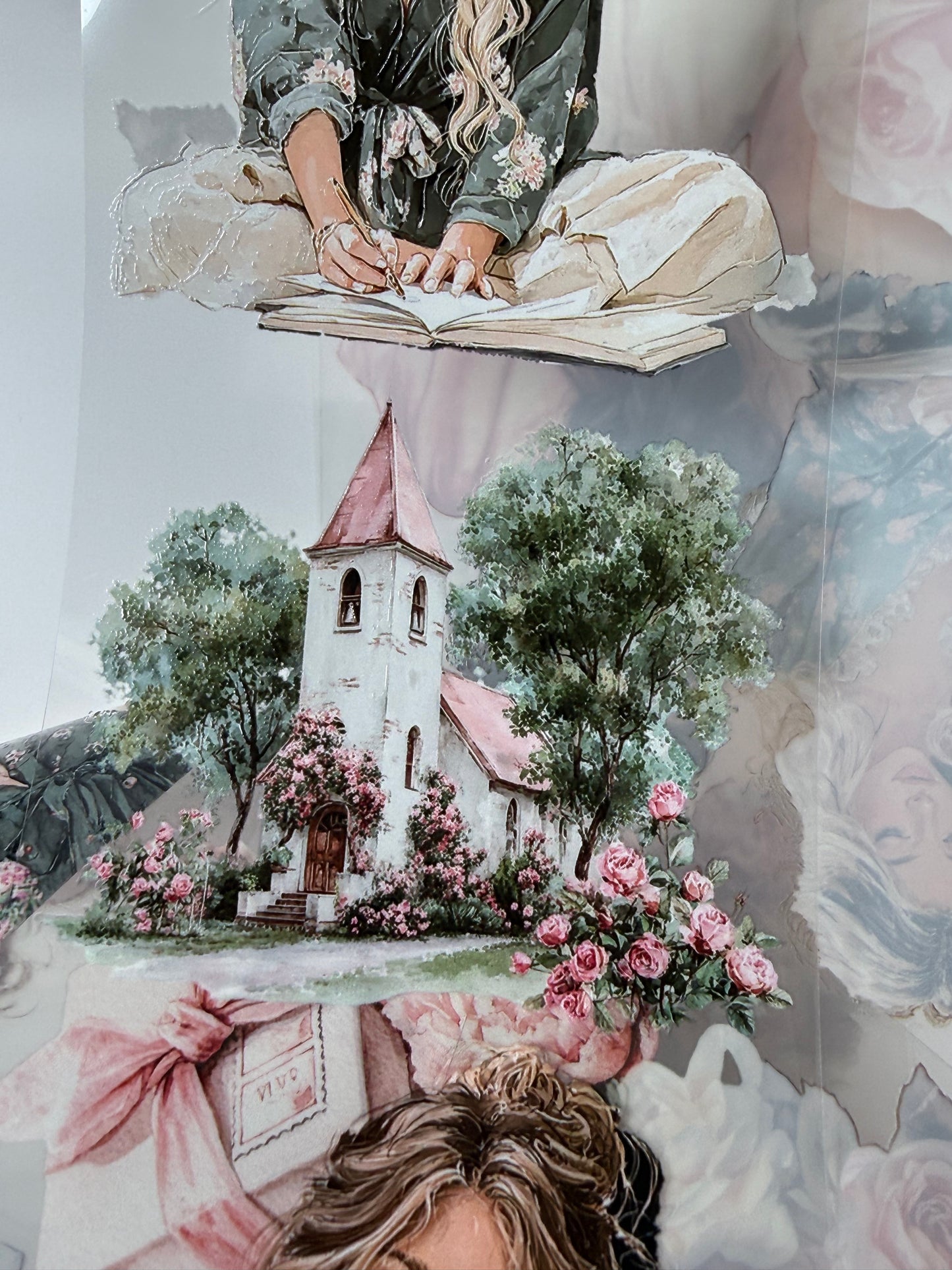 Birthday Party and Luxury Roses PET 3D raised tape