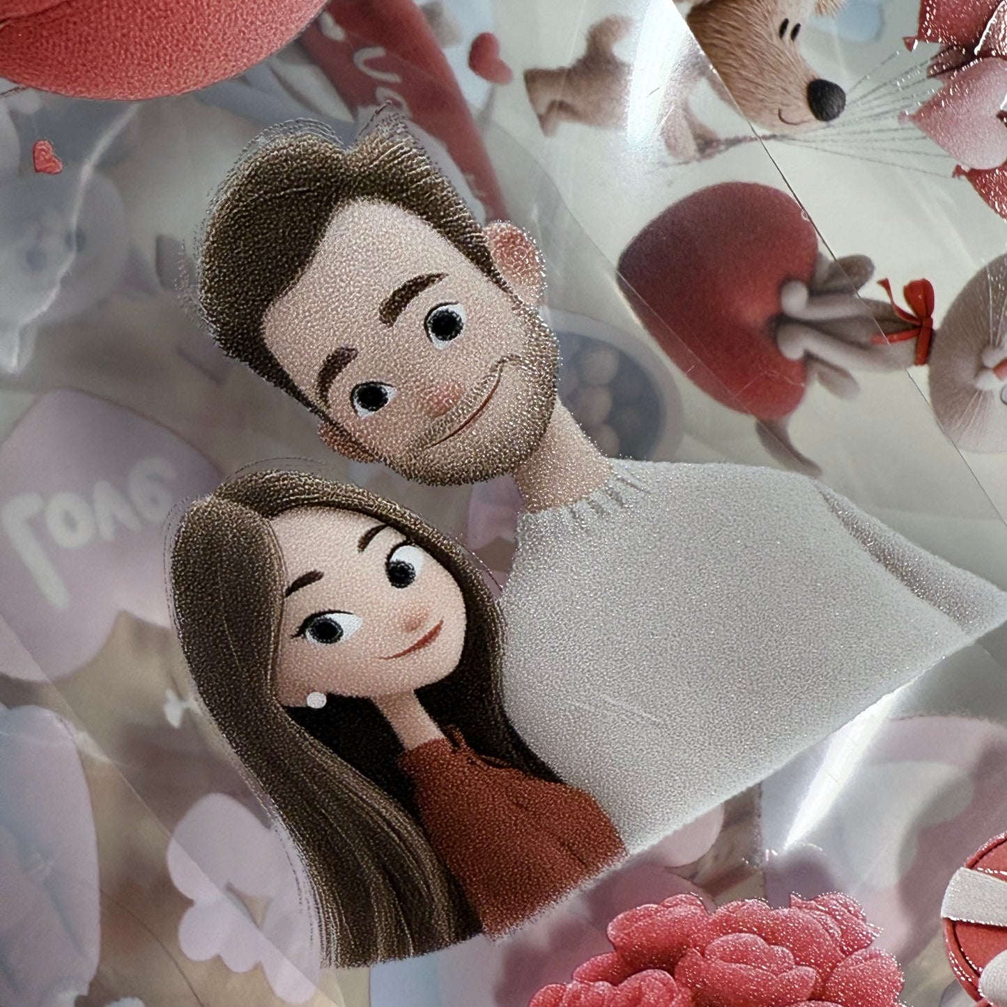 PET 3D raised Whimsical LOVE and Romantic Academia ape,one roll fashion, junk journal, scrapbooking,bullet journal, card making.