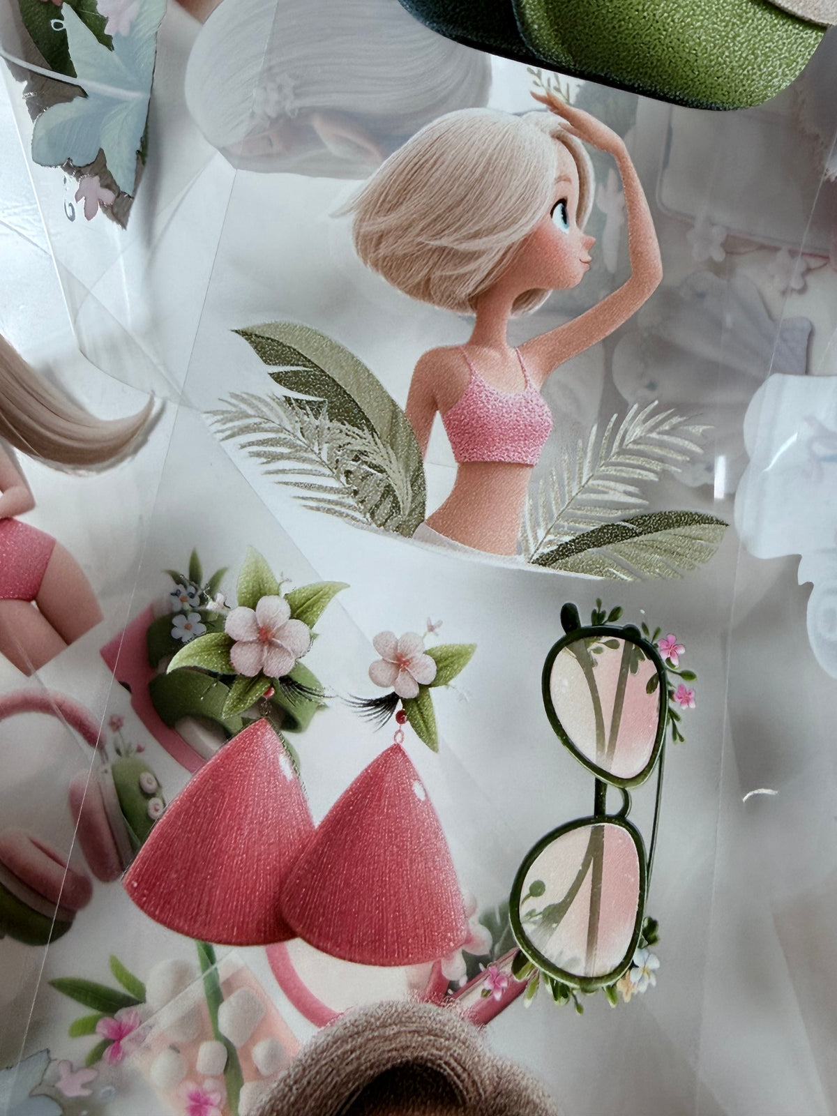 Whimsical Seaside Summer and Graduation PET 3D raised tape