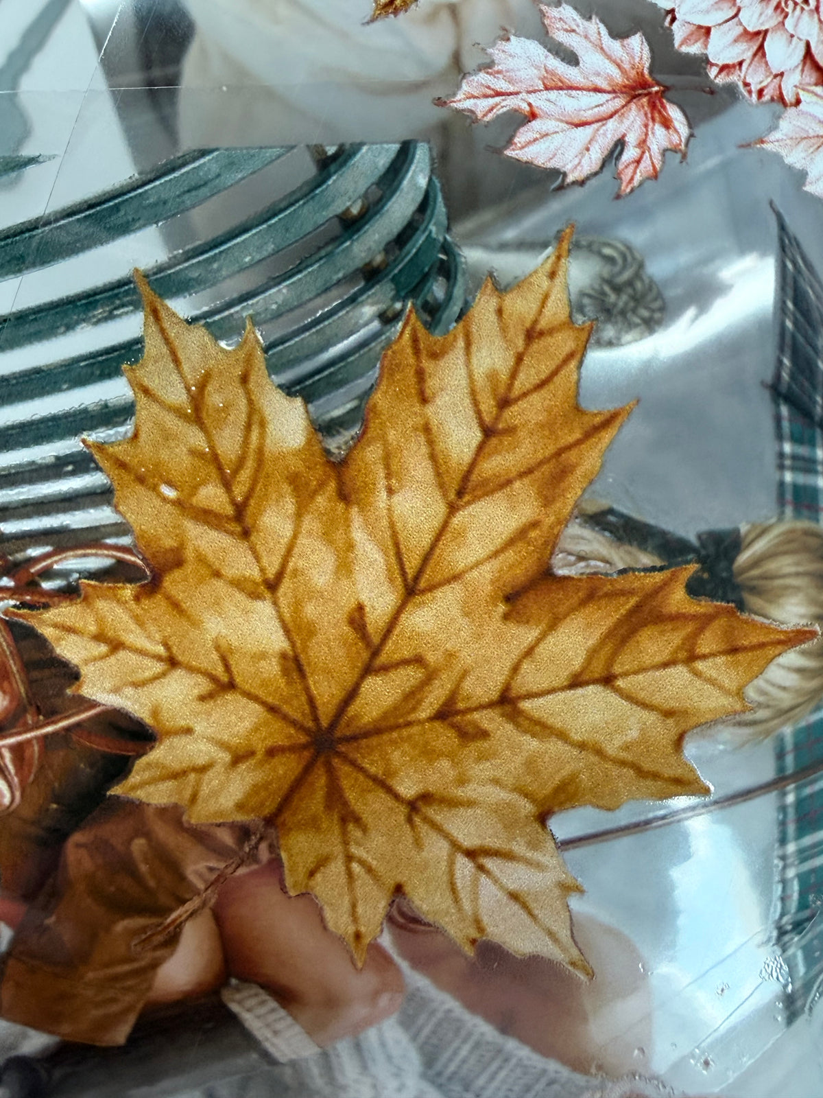 Lovely Autumn and  Rainy Autumn Days PET 3D raised tape