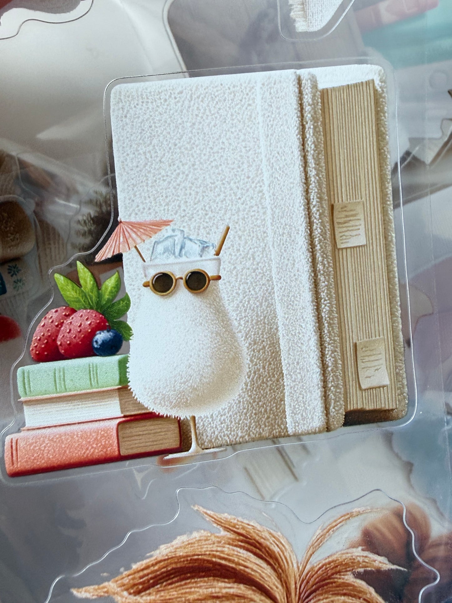 KISSCUT Summer Reading and Whimsical Easter PET 3D raised tape,one roll fashion, junk journal, scrapbooking,bullet journal, card making.
