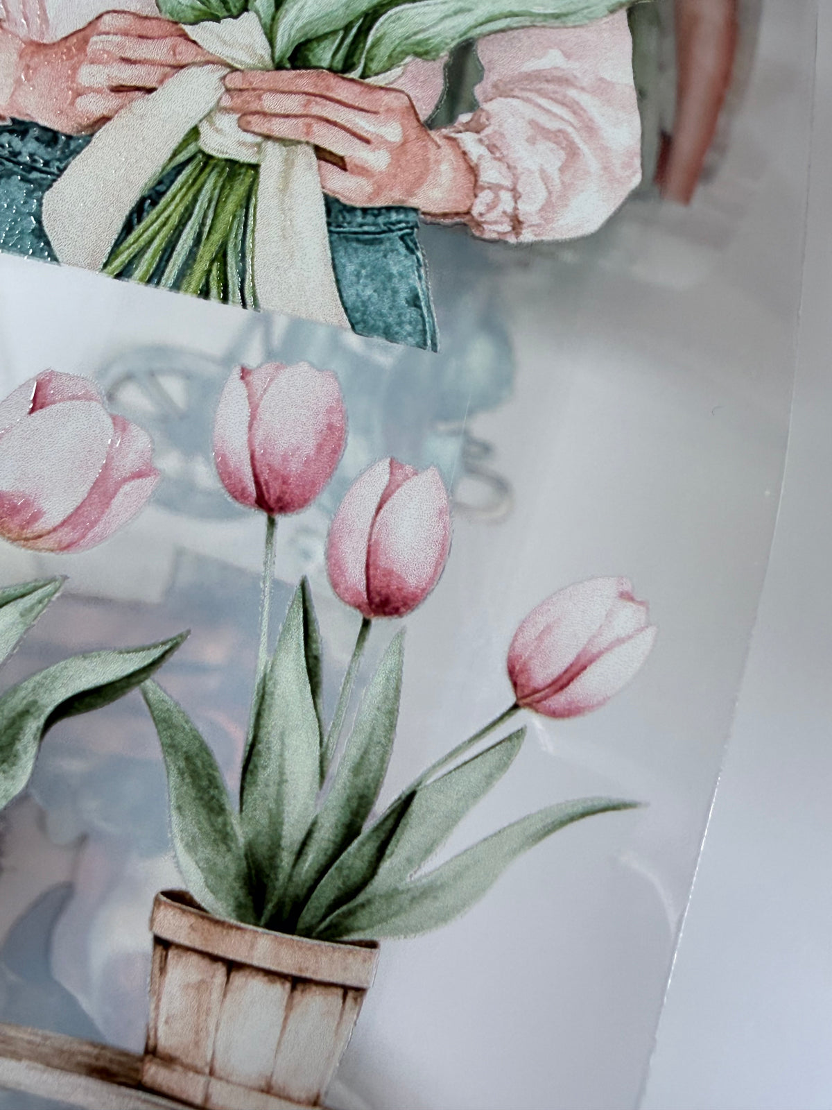 Summer Garden  and Blush Tulip Letters PET 3D raised tape
