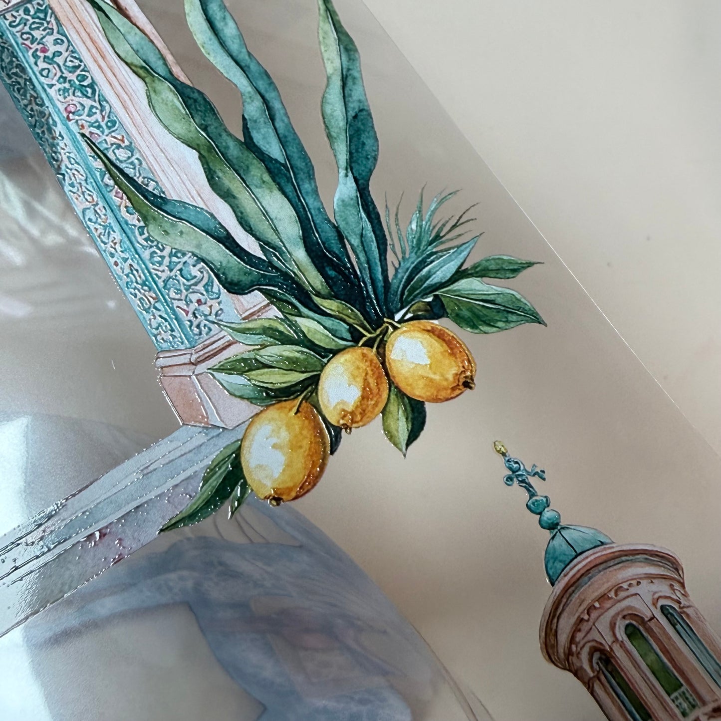 PET 3D raised Landscape East addiction tape,one roll fashion, junk journal, scrapbooking,bullet journal, card making.
