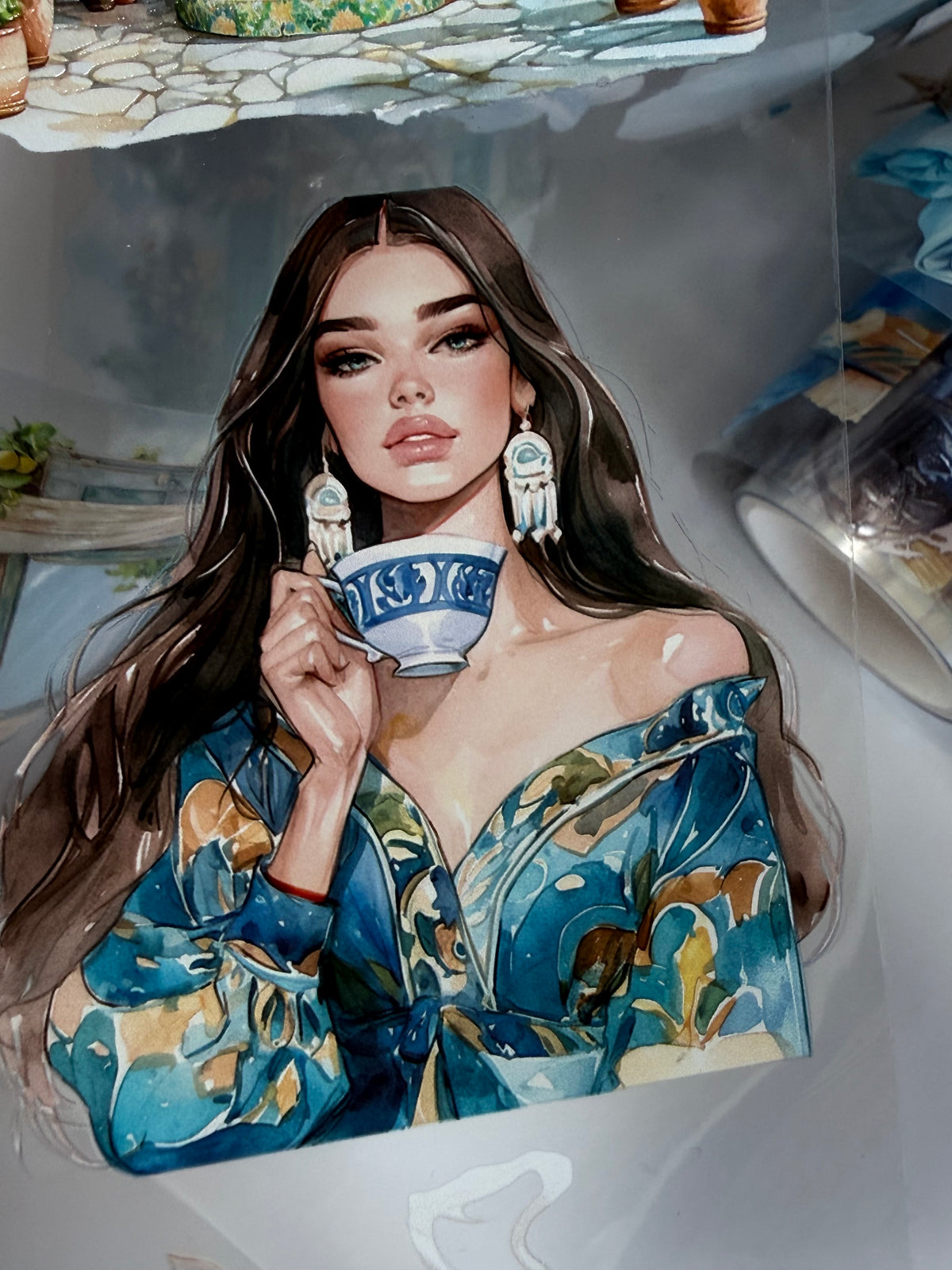 Miss Marine and Blue Amalfi Planner PET 3D raised tape