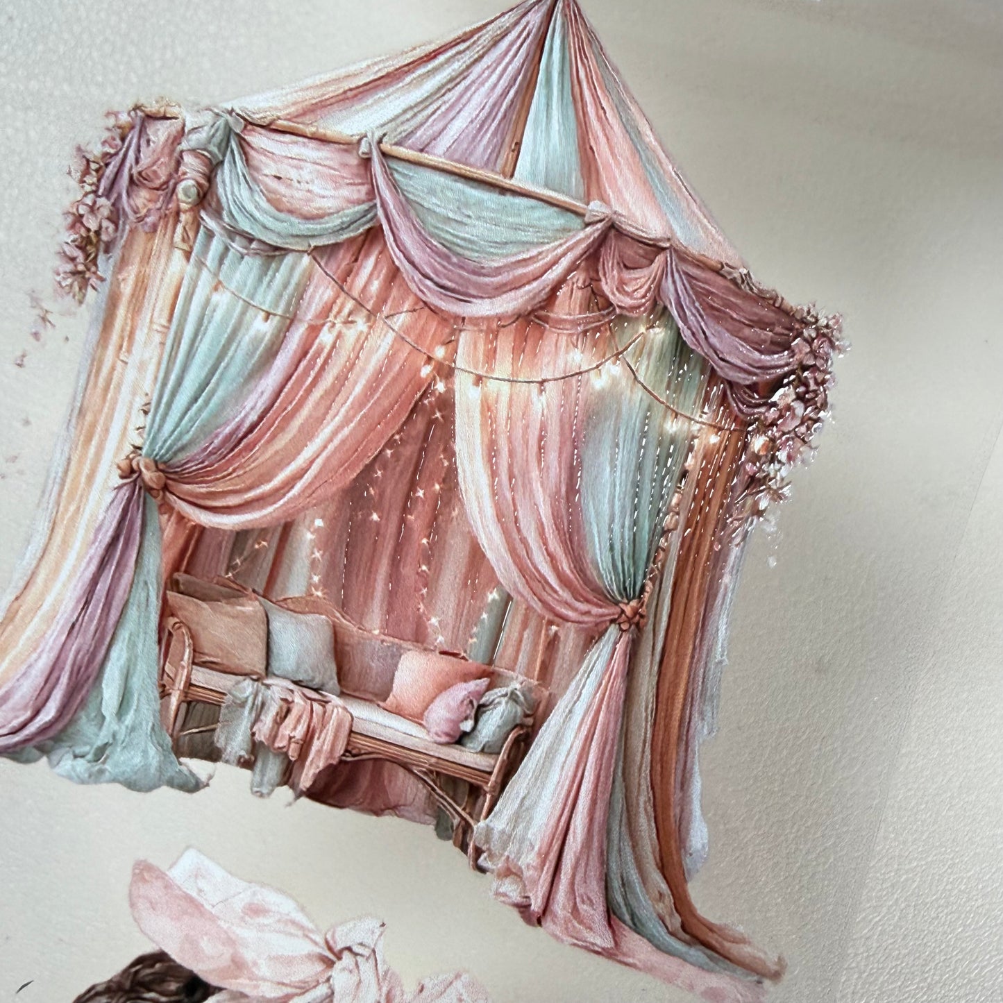 Pastel Coquette and Wildwood Reverie PET 3D raised tape,one roll fashion, junk journal, scrapbooking,bullet journal, card making.