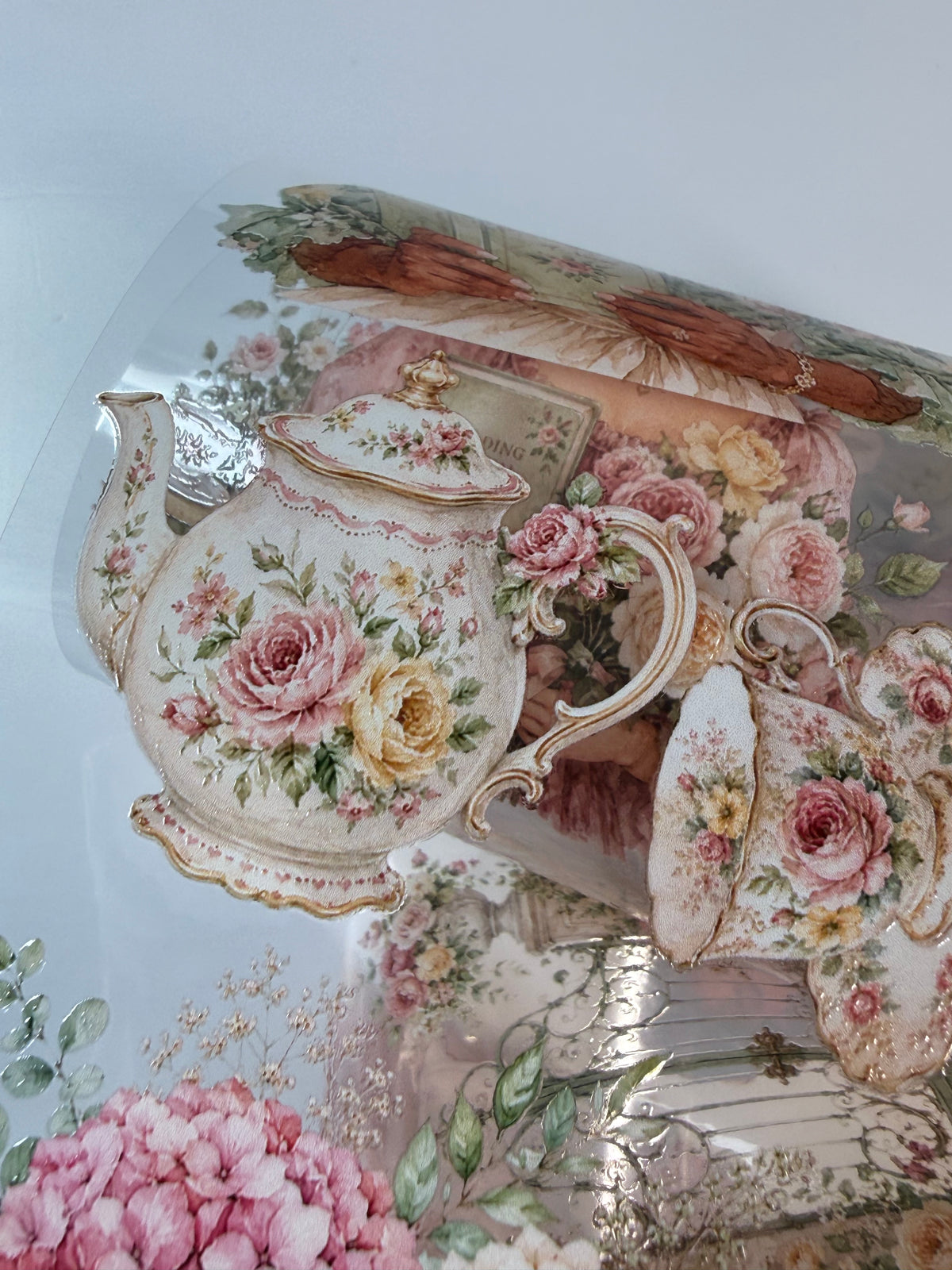 Coastal Grandmillenial Reading and Tea Party Reading PET 3D raised tape