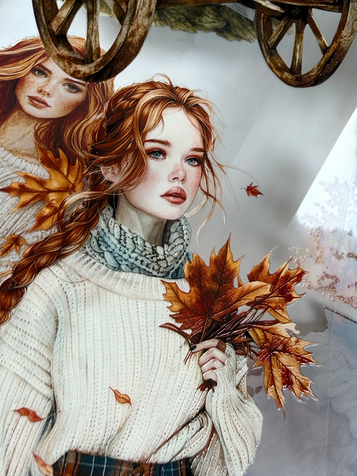 Autumn in forest PET 3D raised tape