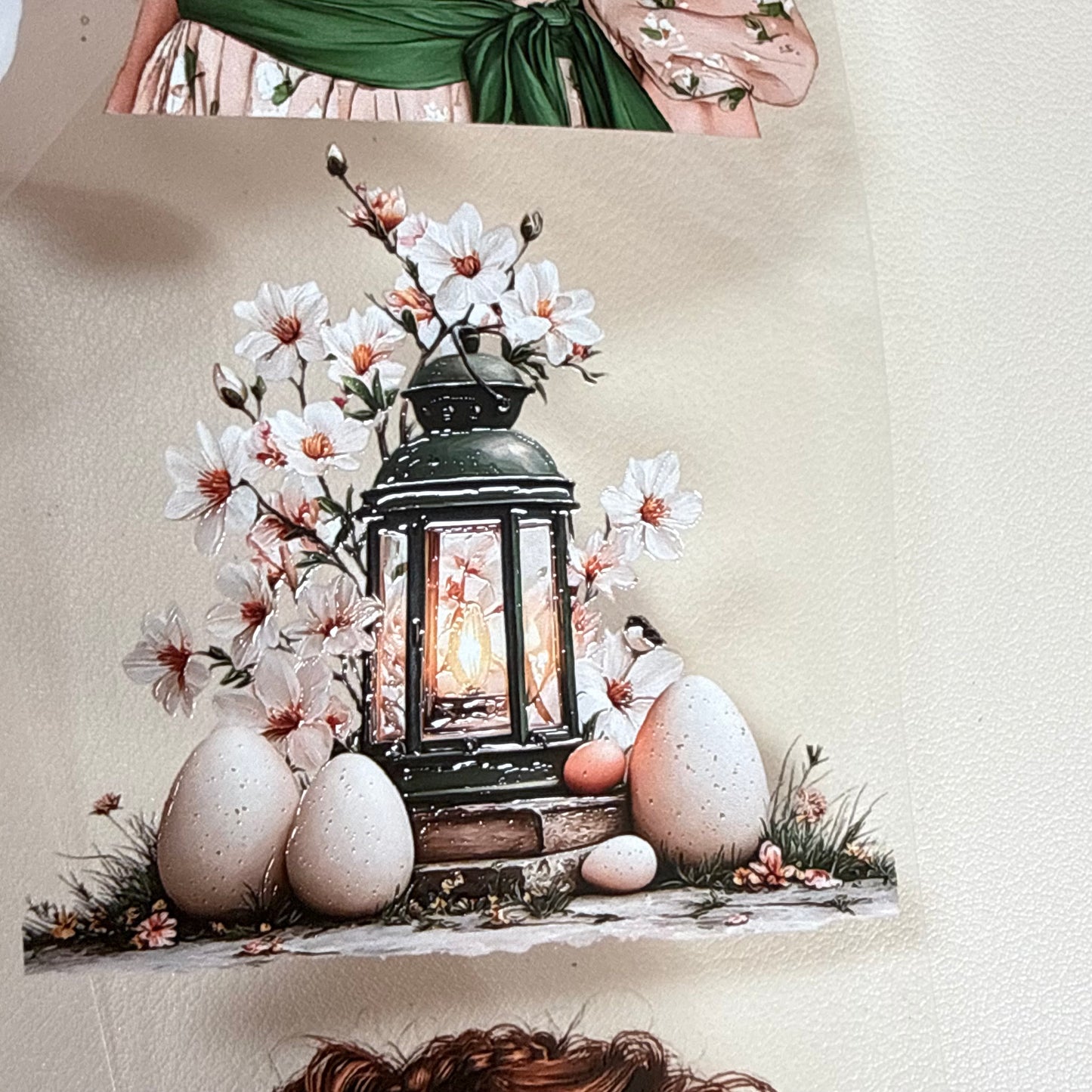 Spring aesthetic easter PET 3D raised tape