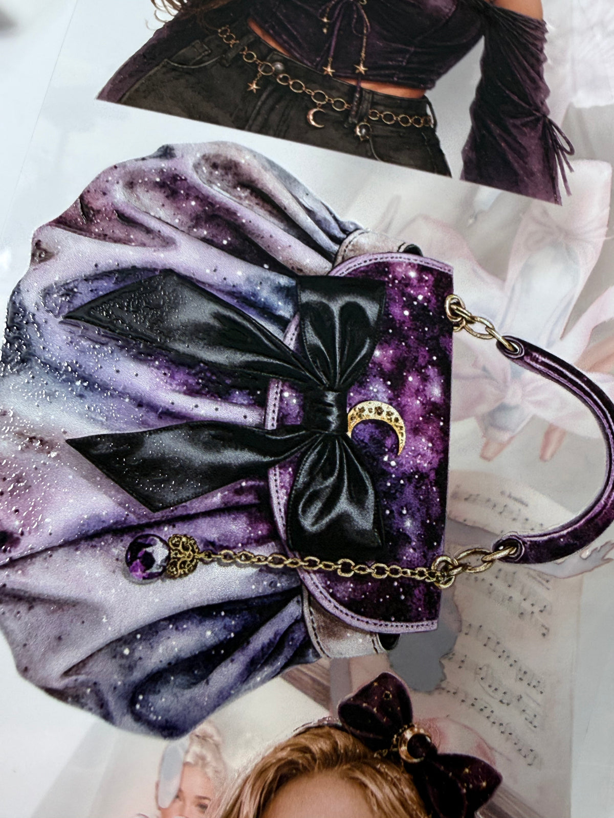 Amethyst Witch and Blush Ballerina PET 3D raised tape