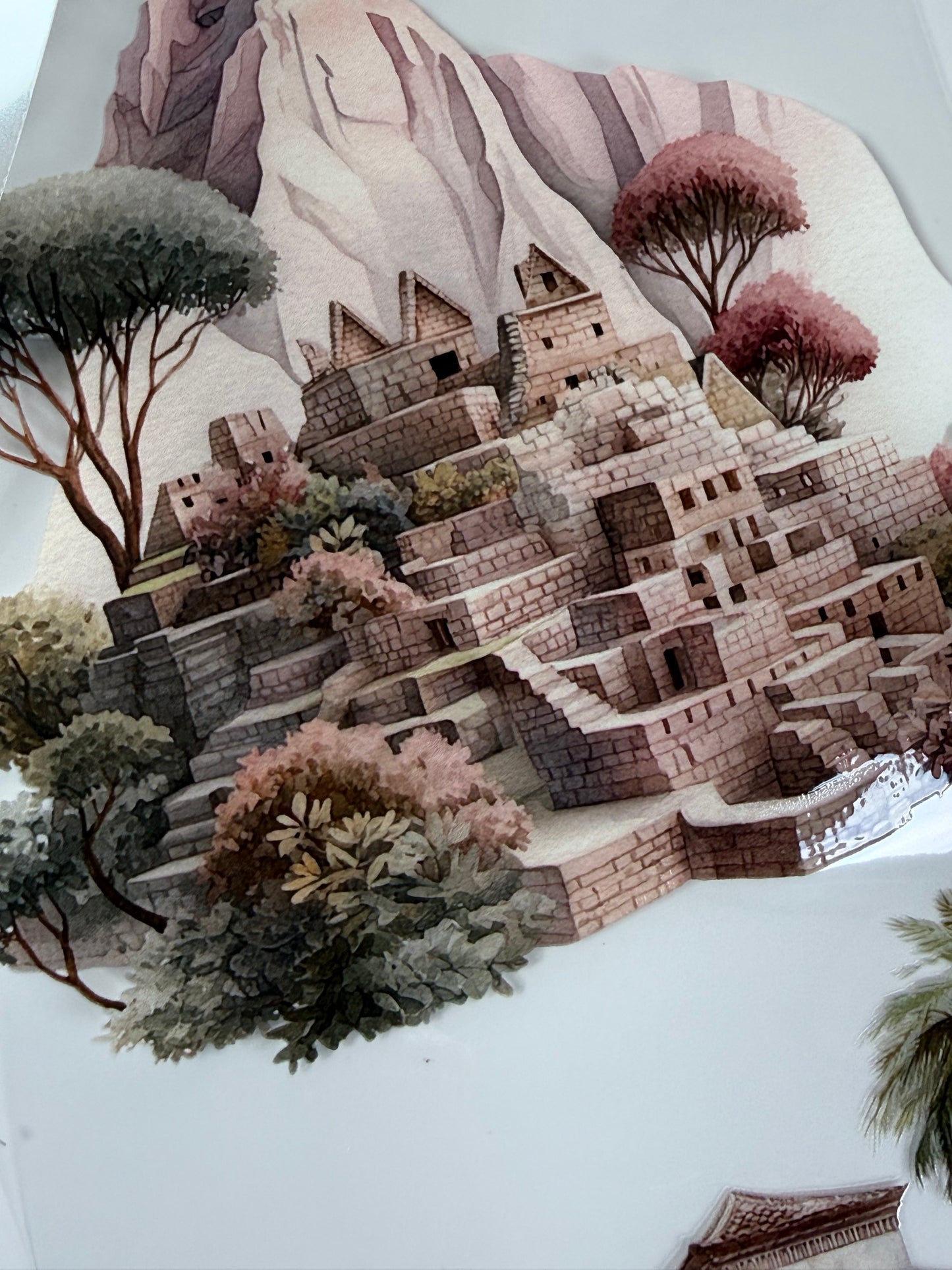 PET 3D raised Travelling Landscape tape